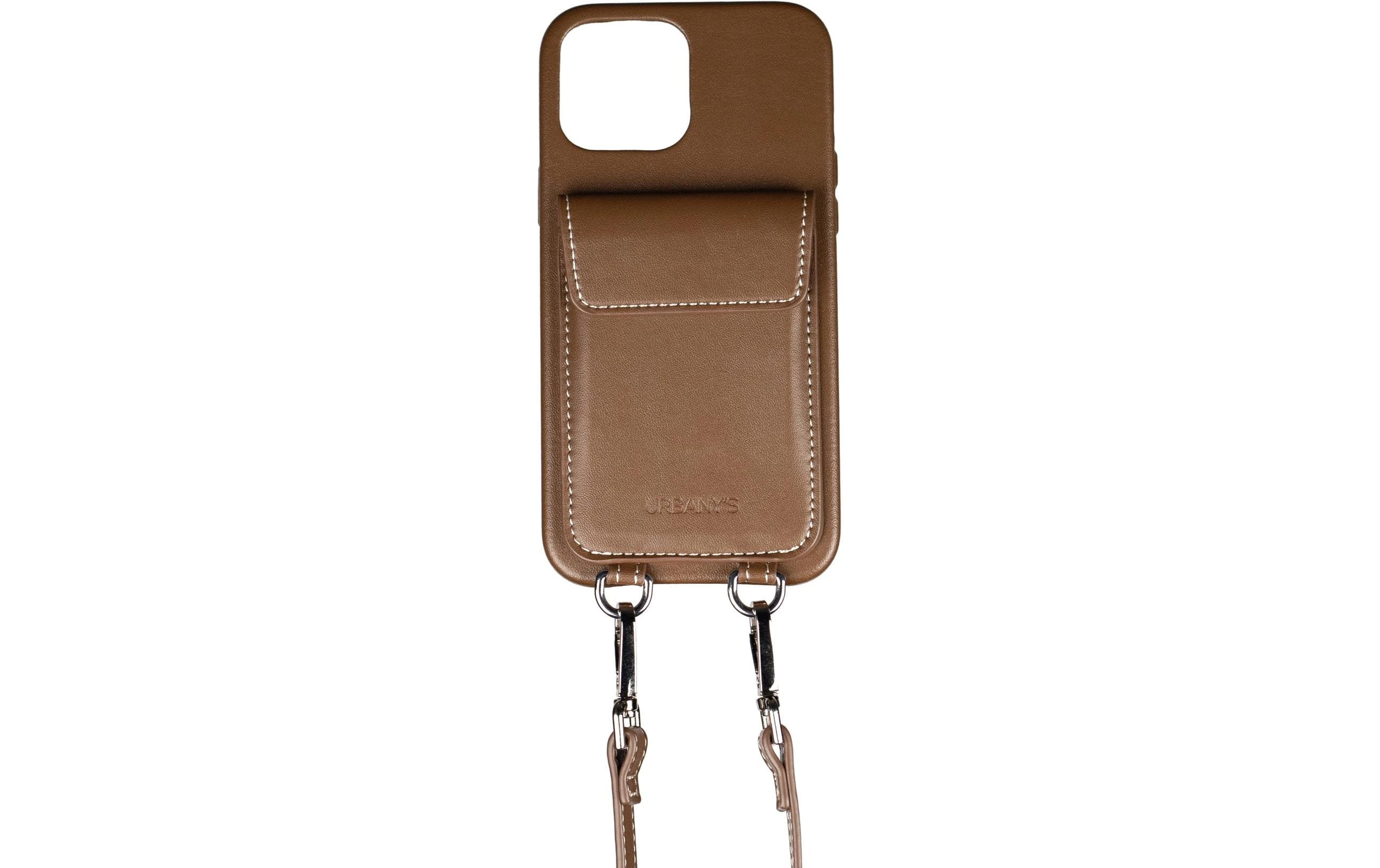 Urbany's Necklace Case Handekette+ iPhone 15 Pro Max Espresso Martini