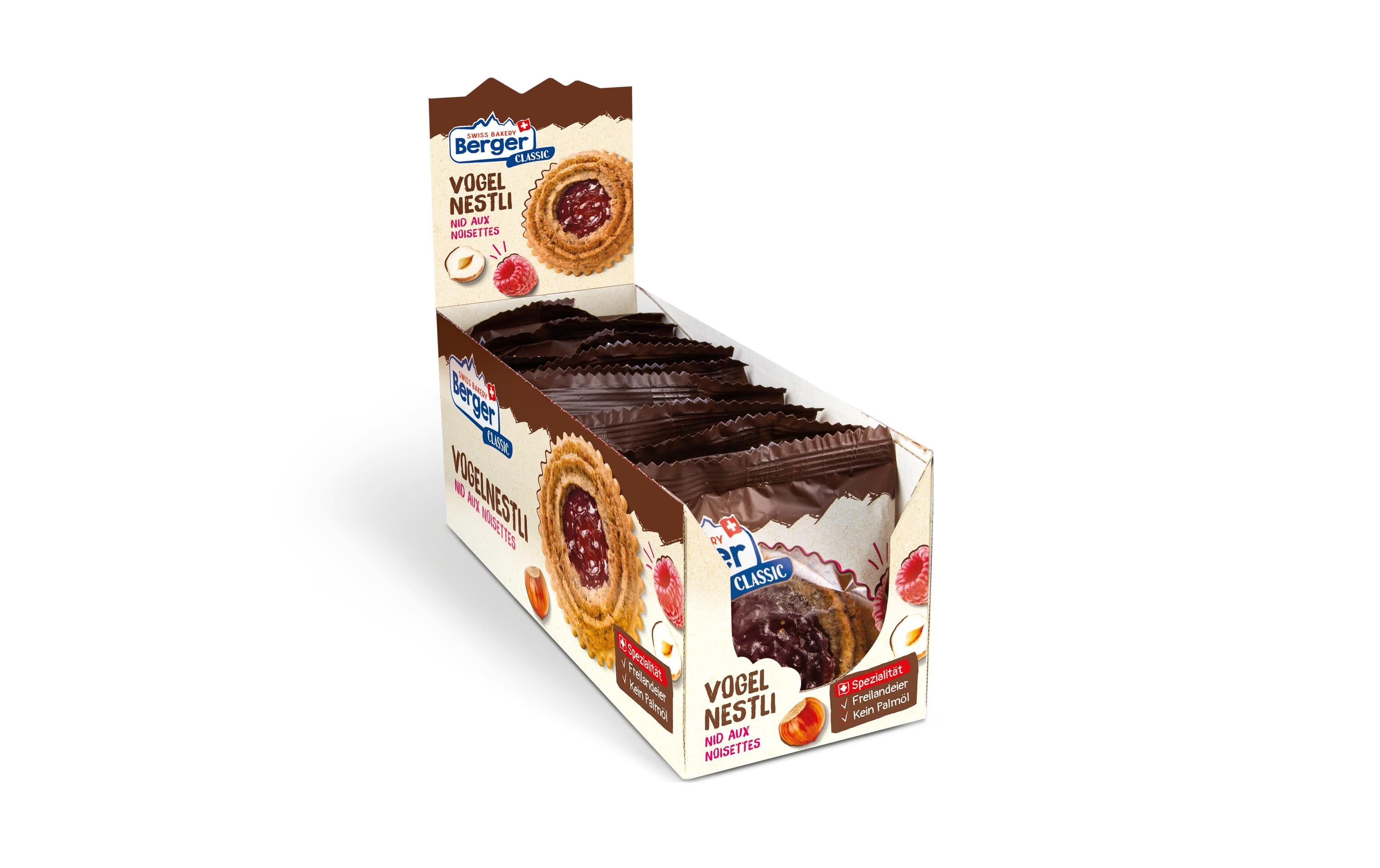 Berger Gebäck Vogelnestli 10 x 74 g