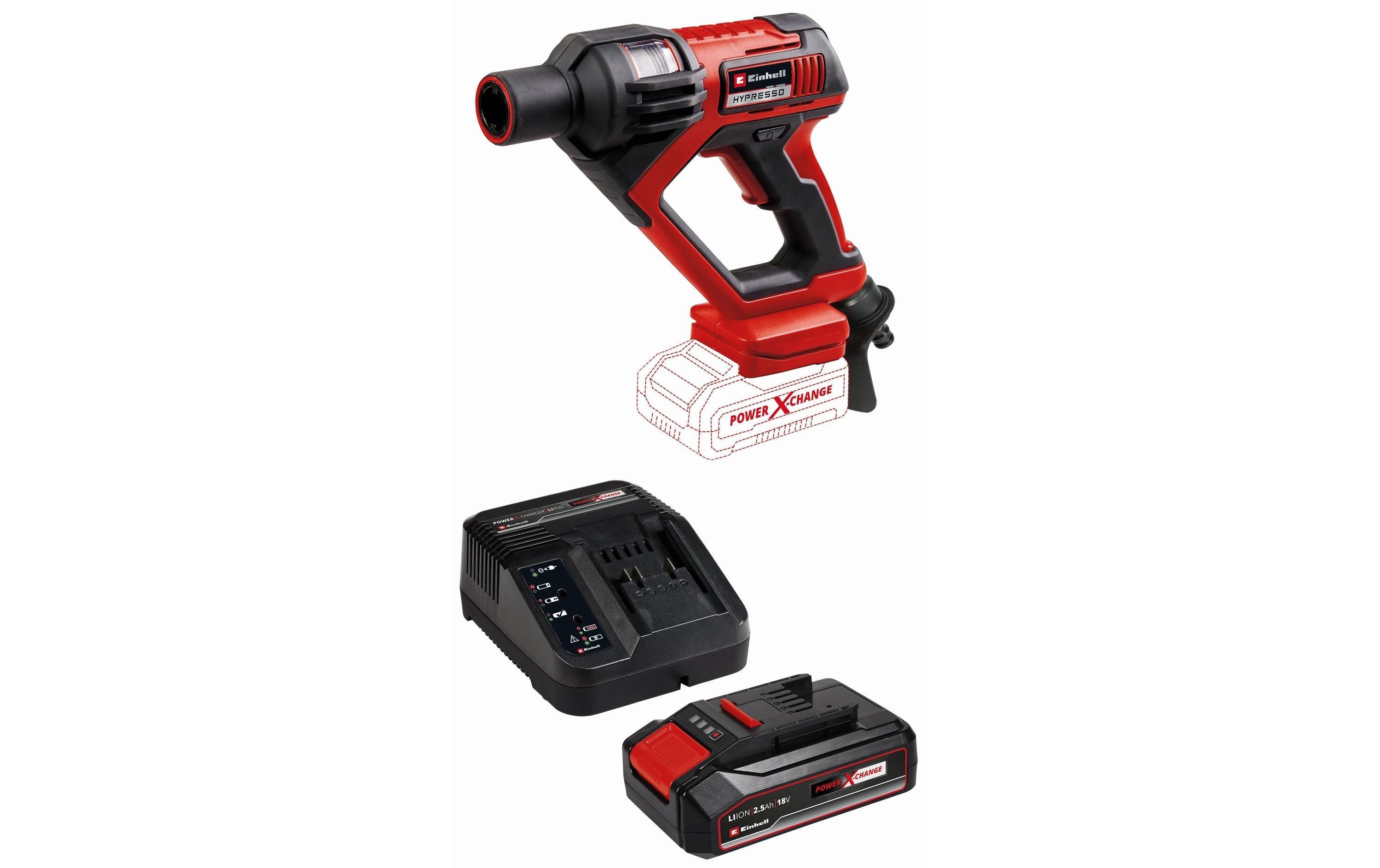 Einhell Akku-Druckreiniger Hypresso 18/24 mit Akku 1 x 2.5Ah
