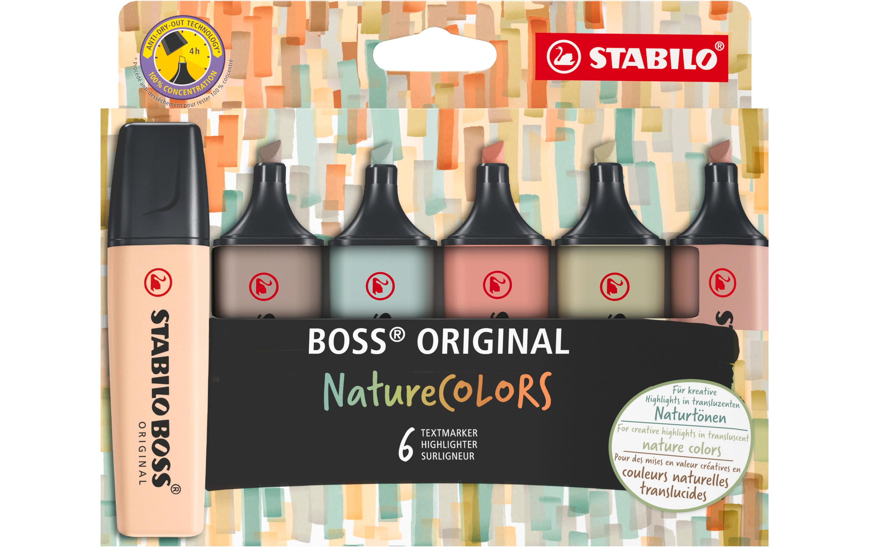 STABILO Textmarker BOSS ORIGINAL NatureColors 6er Set