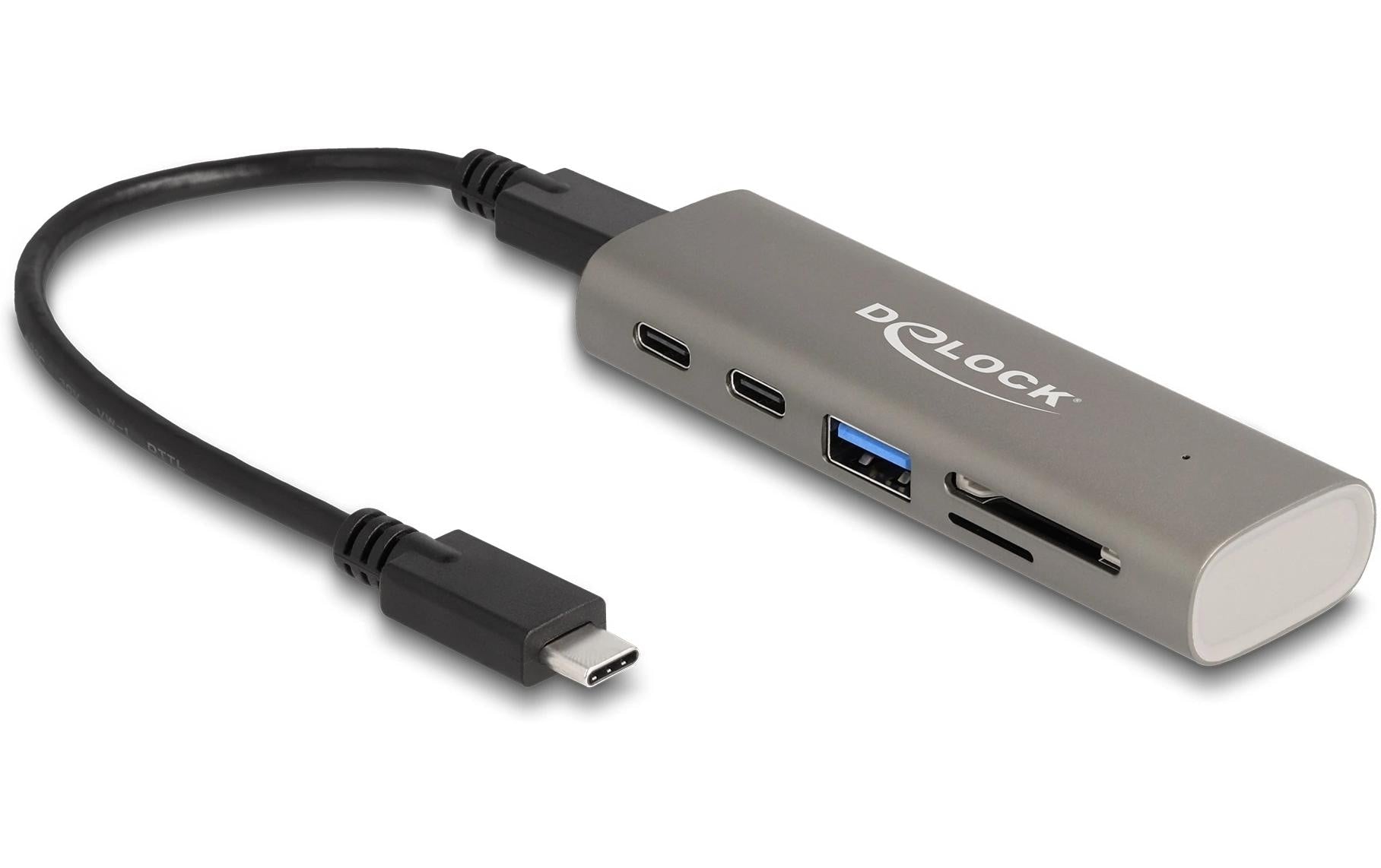 Delock USB-Hub 2x 10 Gbps USB Typ-C und 1 x USB Type-A