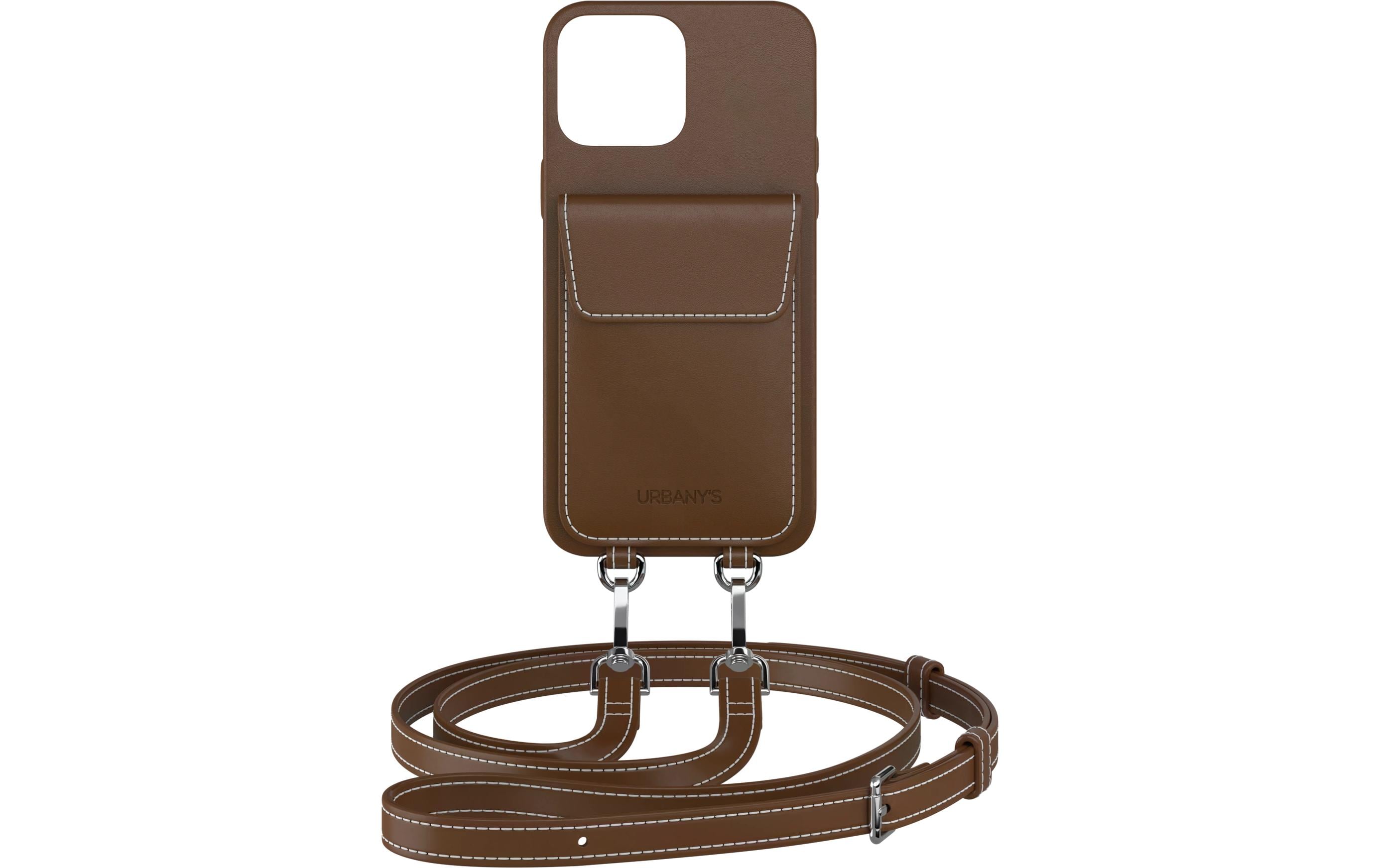 Urbany's Necklace Case Handekette+ iPhone 15 Pro Espresso Martini