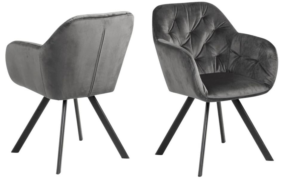 AC Design Stuhl Lola Dunkelgrau