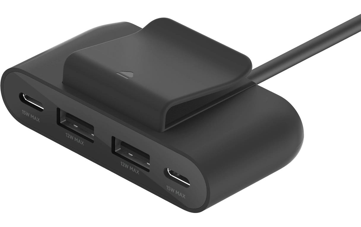 Belkin USB-Hub 4-Port USB Charge Schwarz