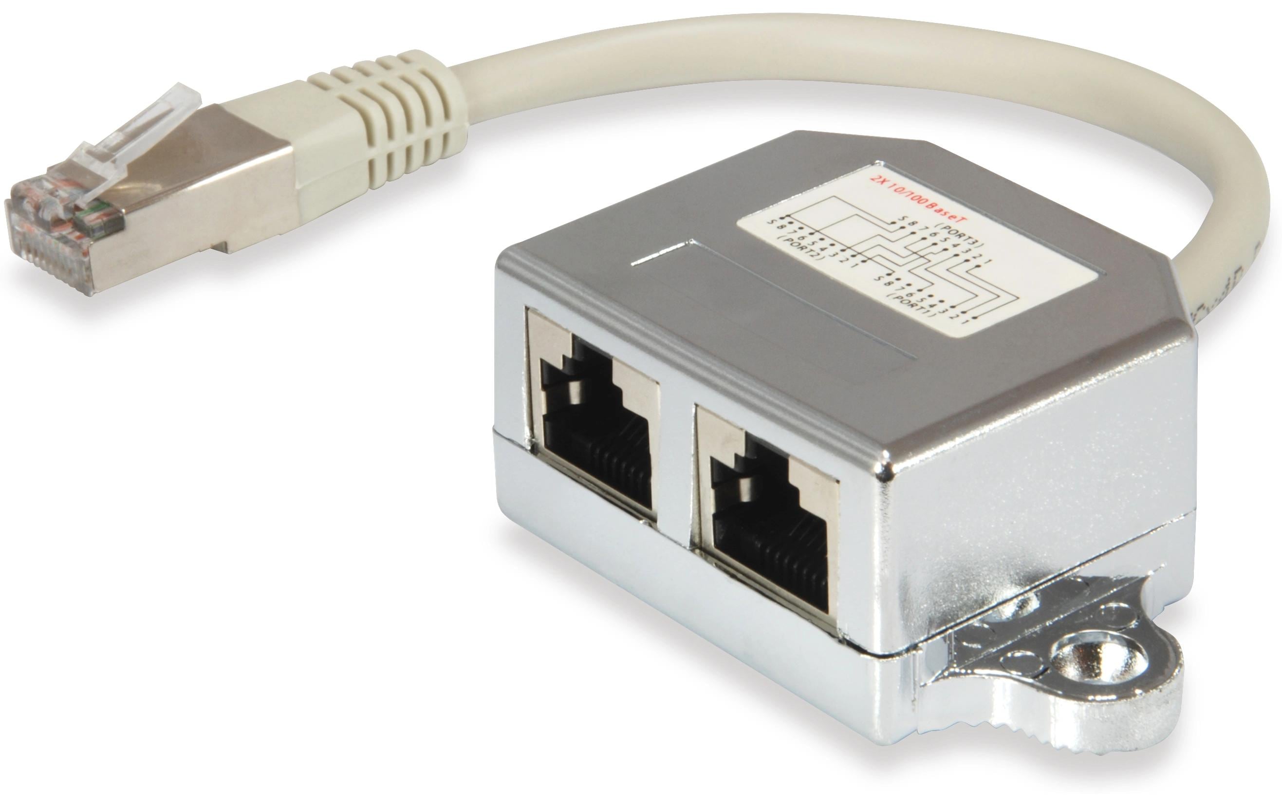equip Anschlussverdoppler 2x 100Mbps LAN 1 Stück