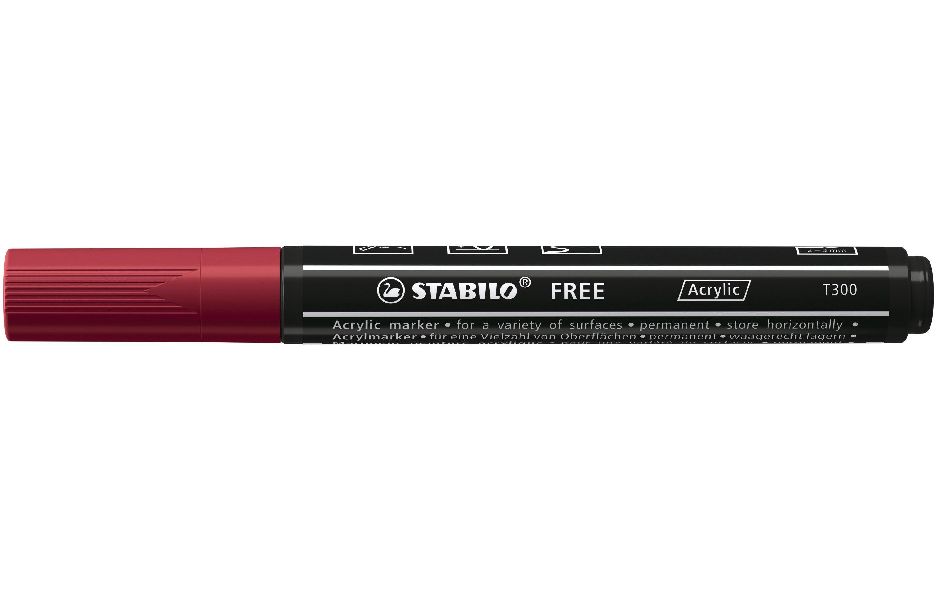STABILO Acrylmarker Free Acrylic T300 Purpur
