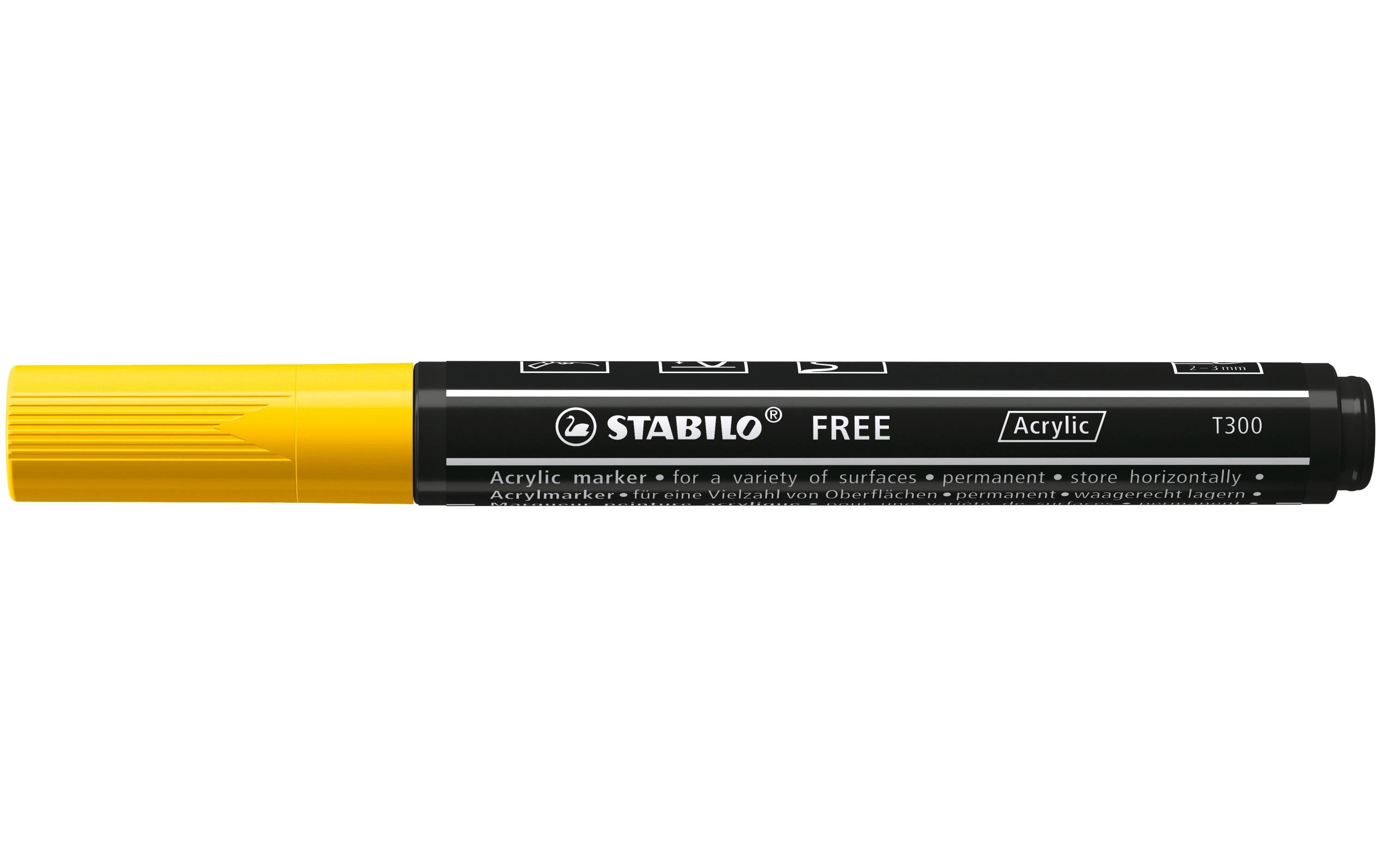 STABILO Acrylmarker Free Acrylic T300 Gelb