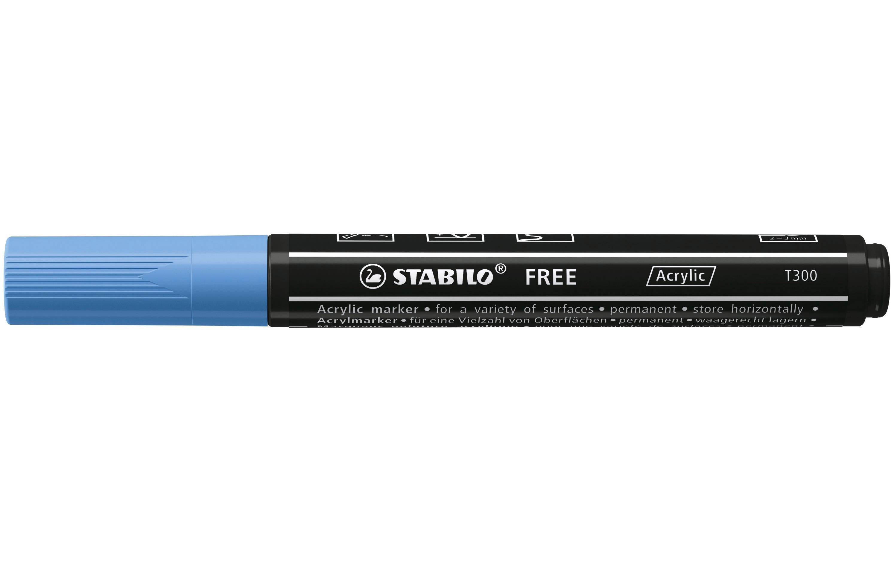 STABILO Acrylmarker Free Acrylic T300 Kobaltblau