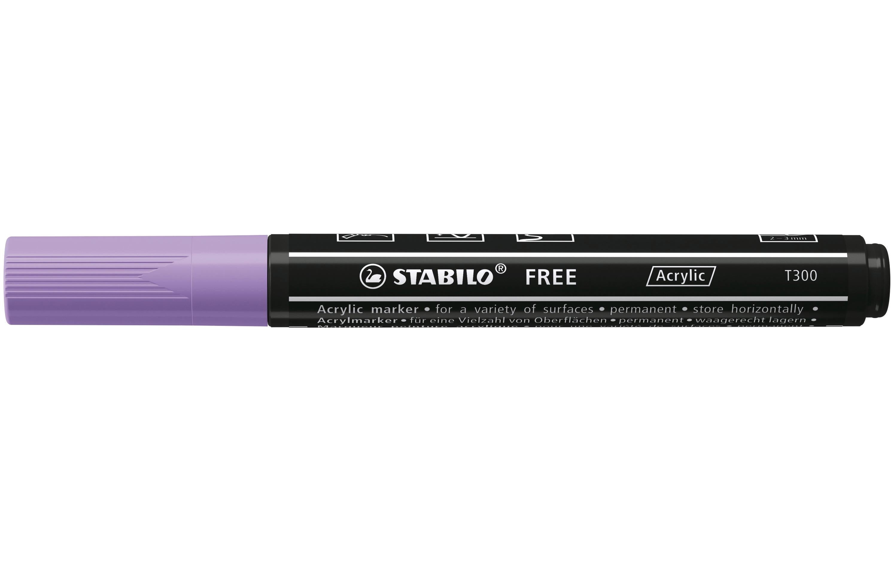 STABILO Acrylmarker Free Acrylic T300 Flieder