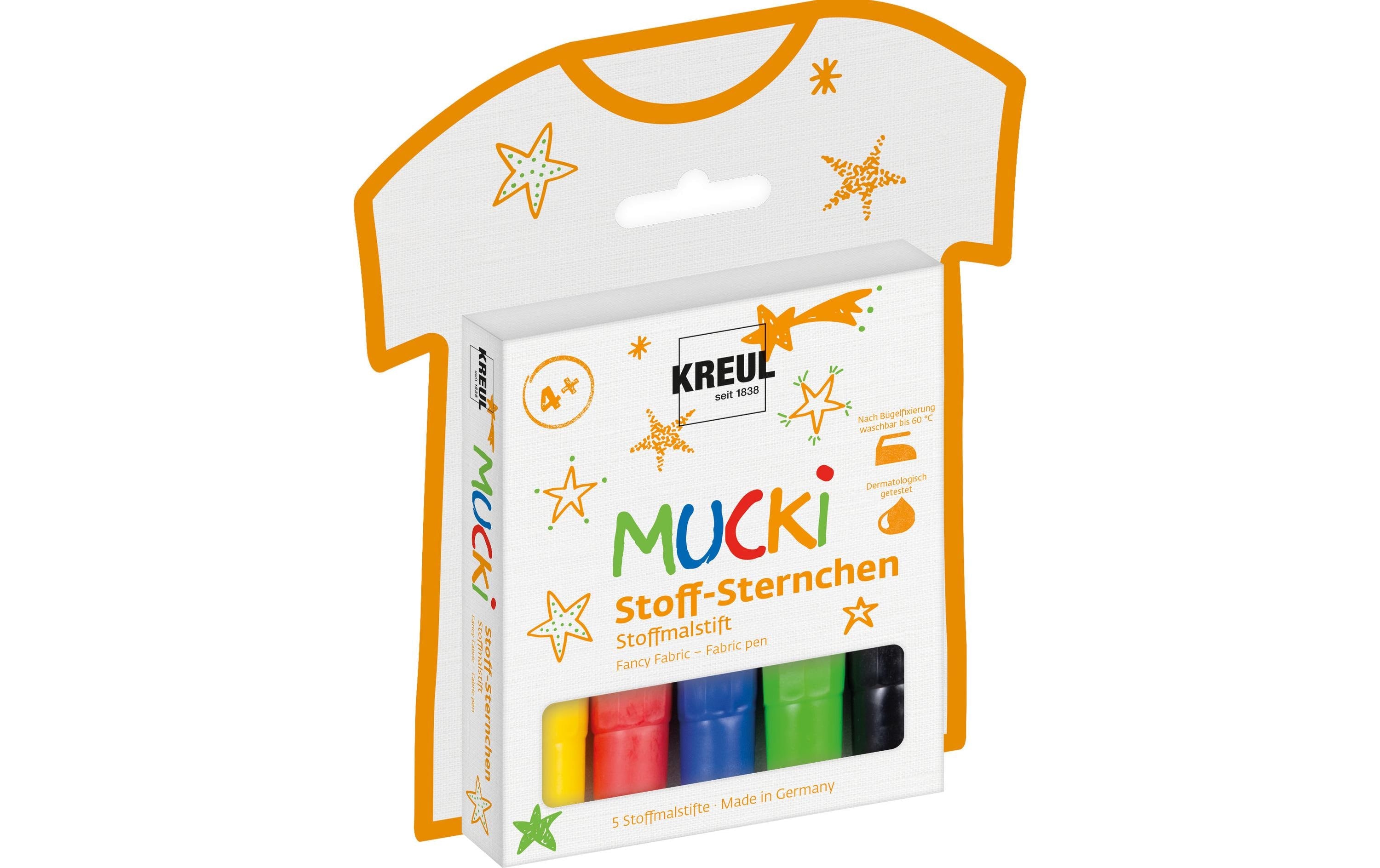 Kreul Textilfarbe Mucki 5 Stück