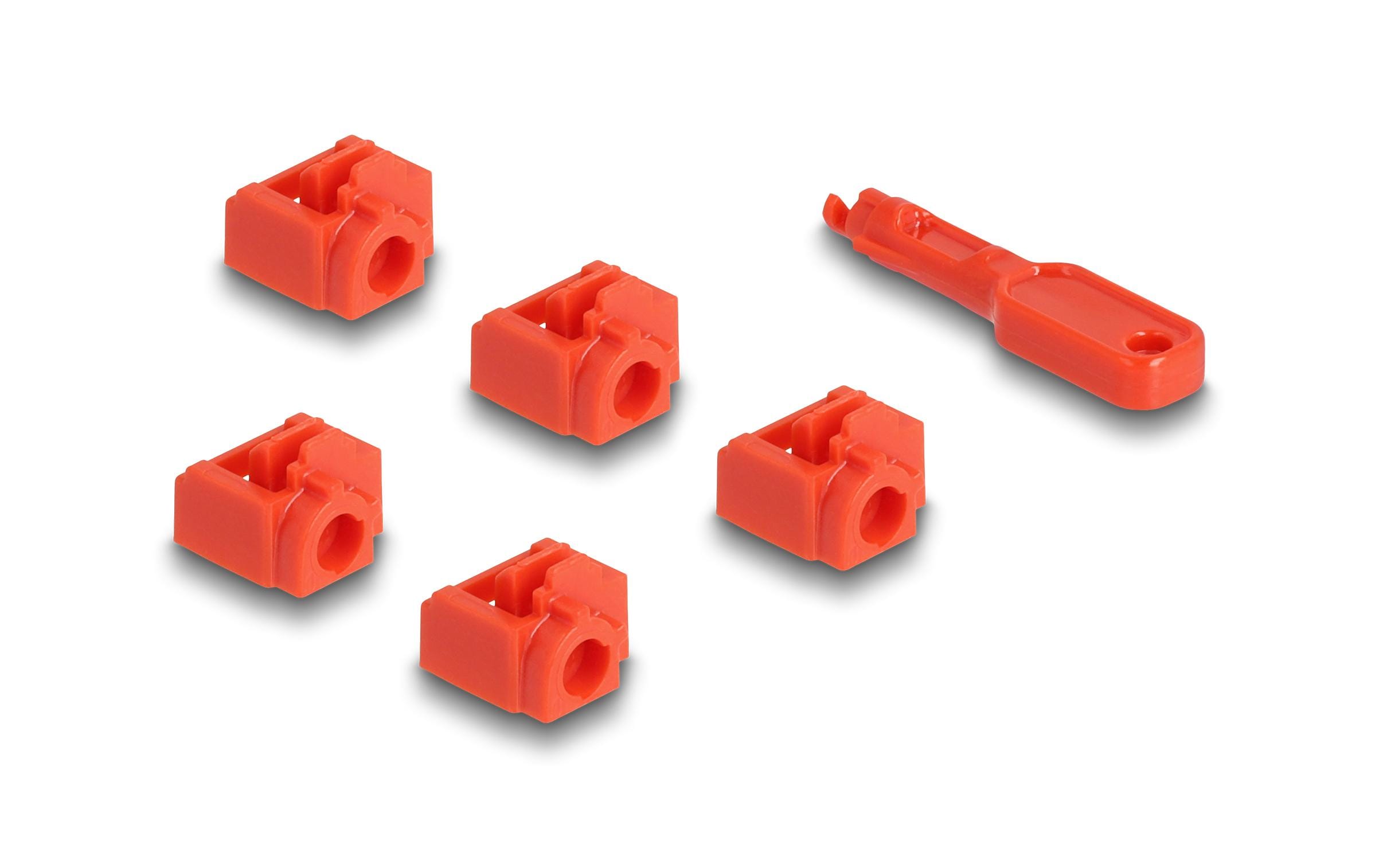 Delock RJ45 Port Blocker Set für RJ45 Buchse 1 Stück