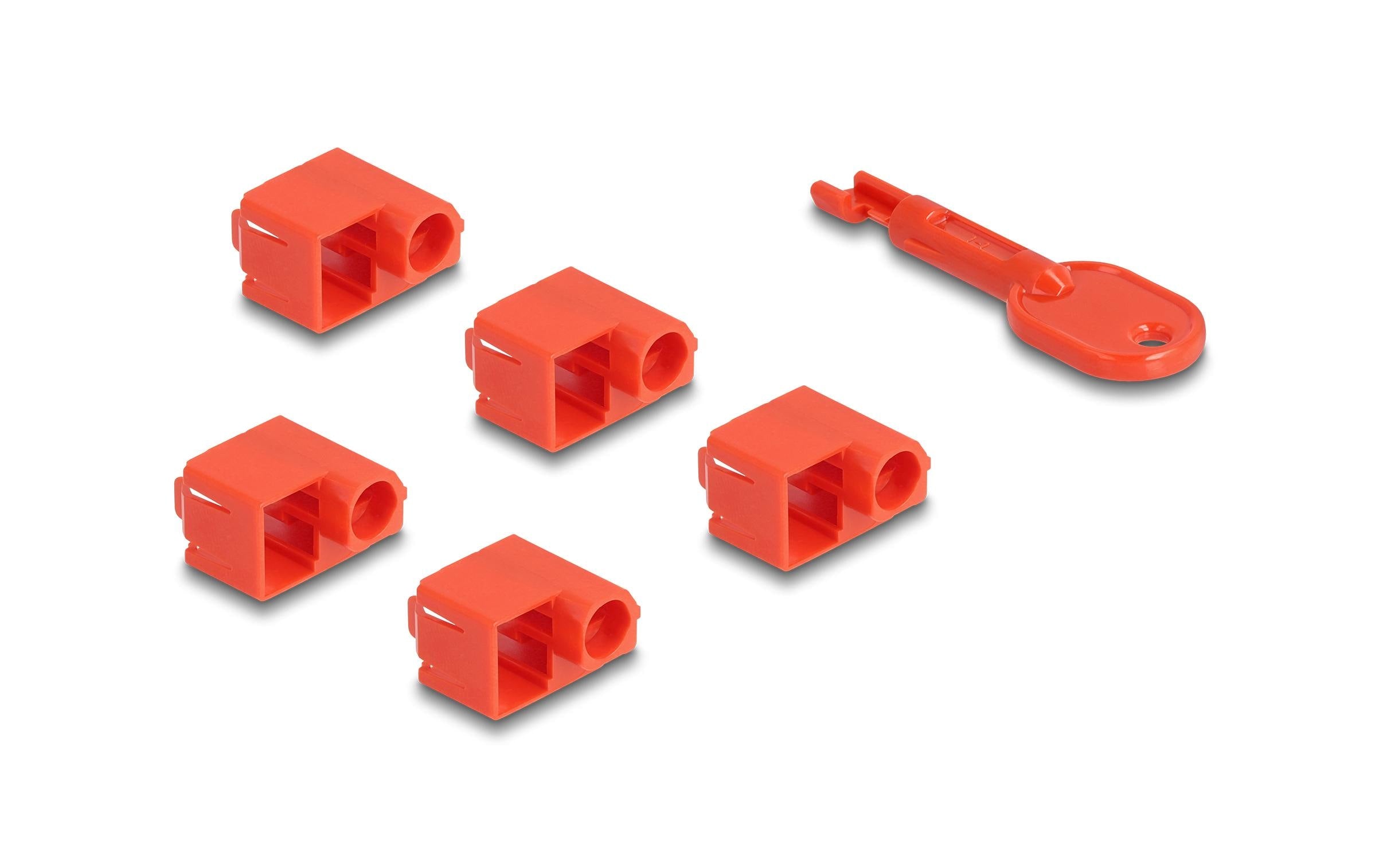 Delock RJ45 Port Blocker Set für RJ45 Stecker 1 Stück