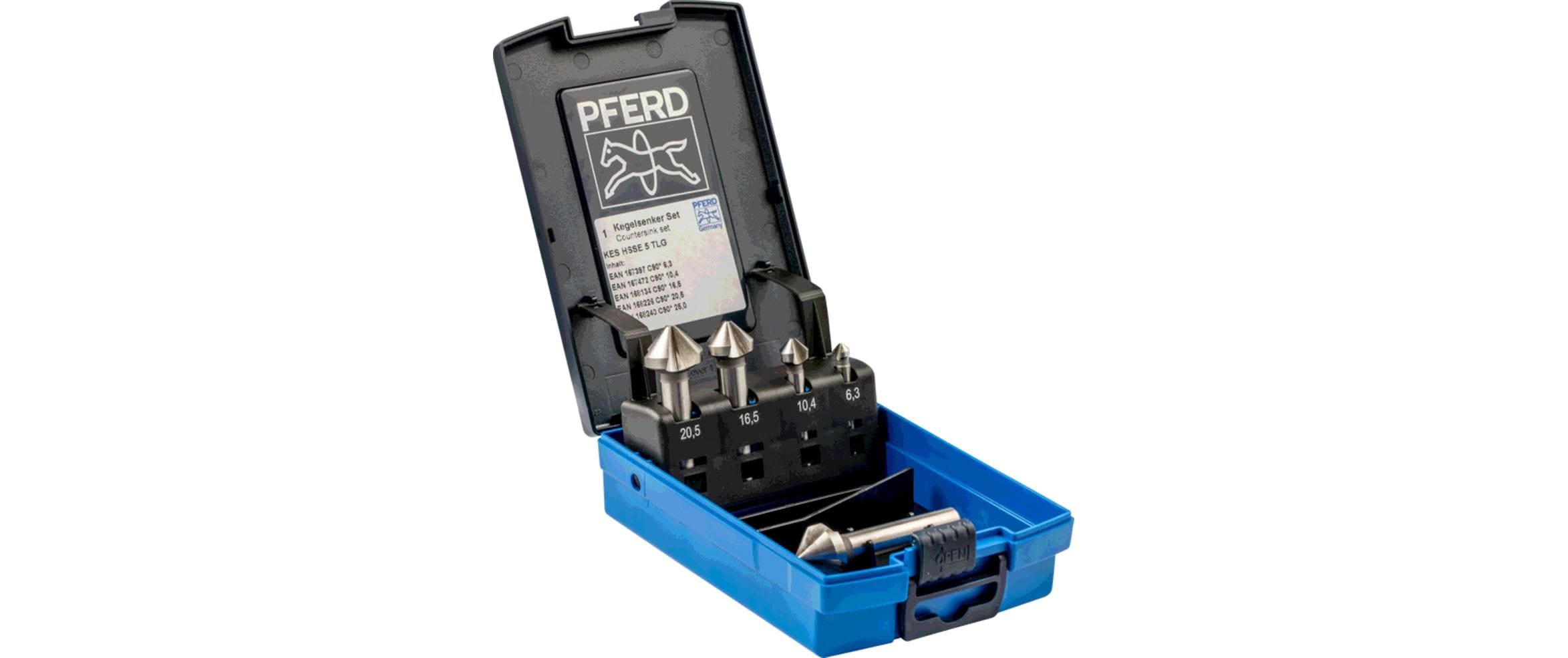 Pferd HSSE-Kegelsenker-Set 5-tlg. DIN 335 C 90°, Co5