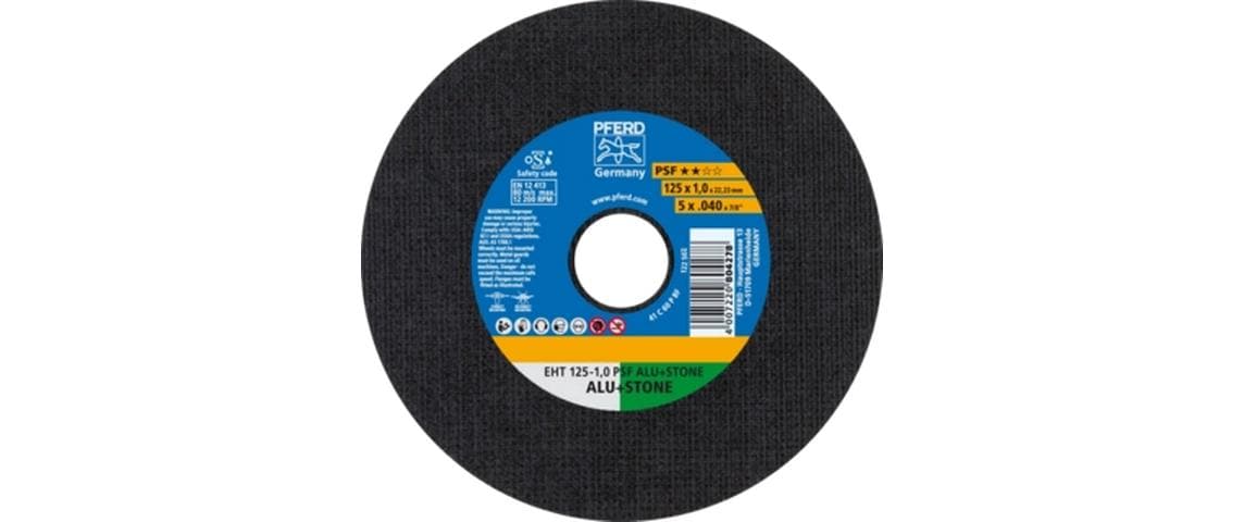 Pferd Trennscheibe EHT 125 x 1.0 x 22.23 mm gerade
