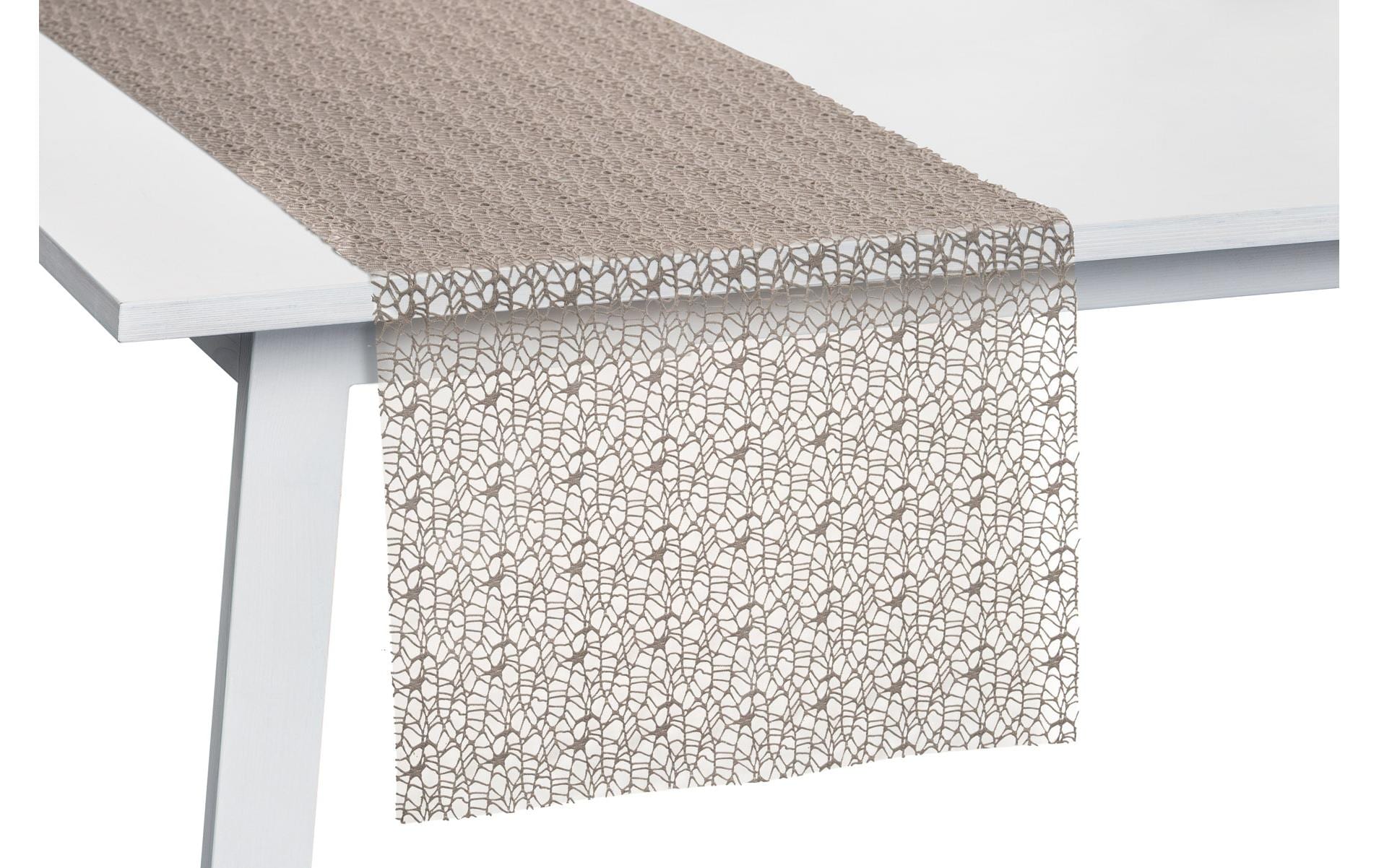 Pichler Tischläufer Network 45 cm x 1.4 m, Beige