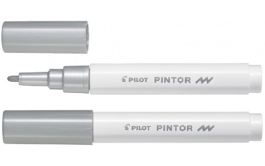 Pilot Permanent-Marker Pintor Fein Metallic Silber