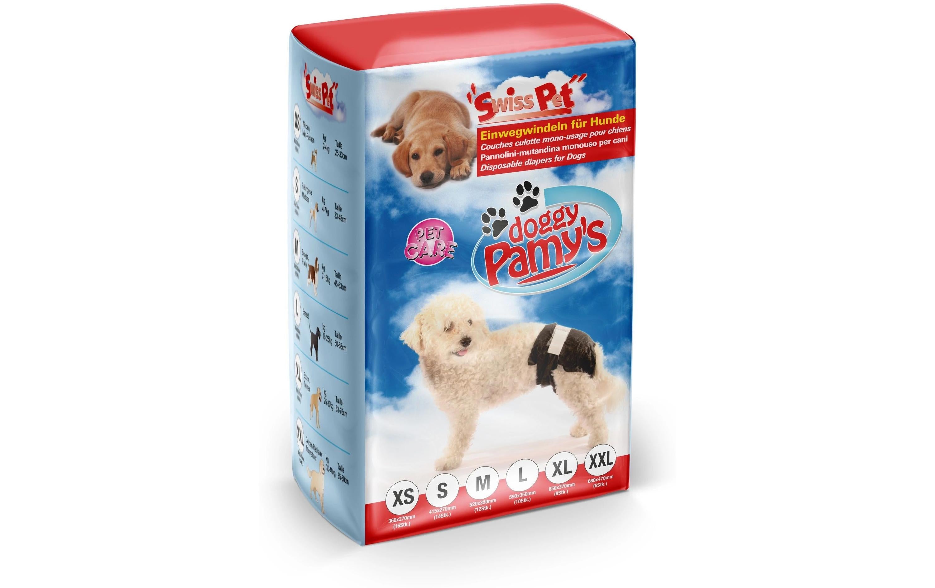 SwissPet Einwegwindeln Doggy Pamys XXL, 10 Stück