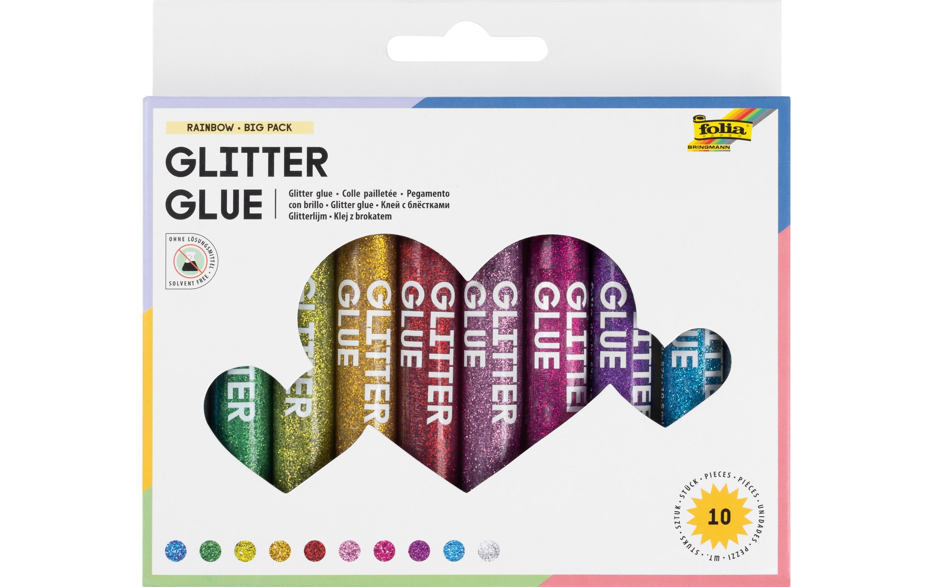 Folia Glitzerstift Glue 10 Stück