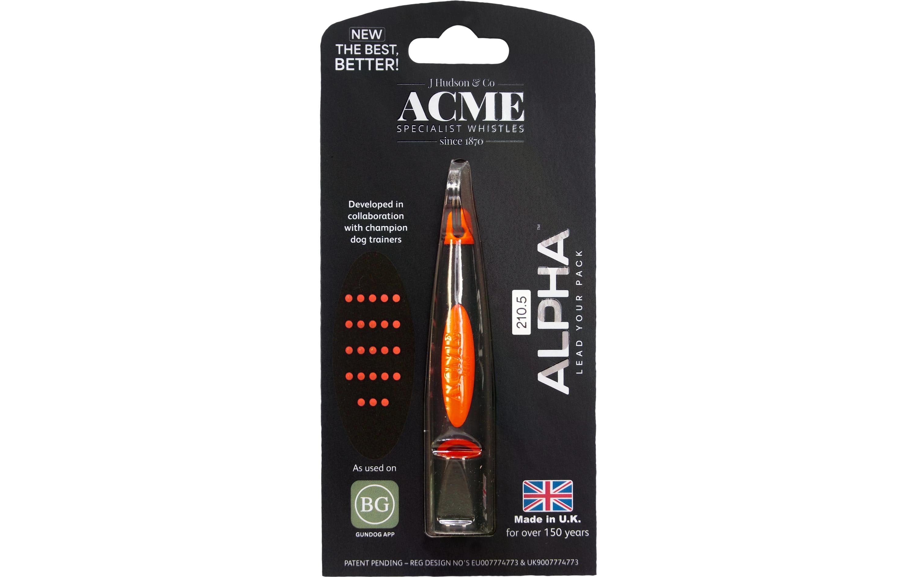 ACME Hochfrequenzpfeife Alpha, 210.5, Schwarz/Orange