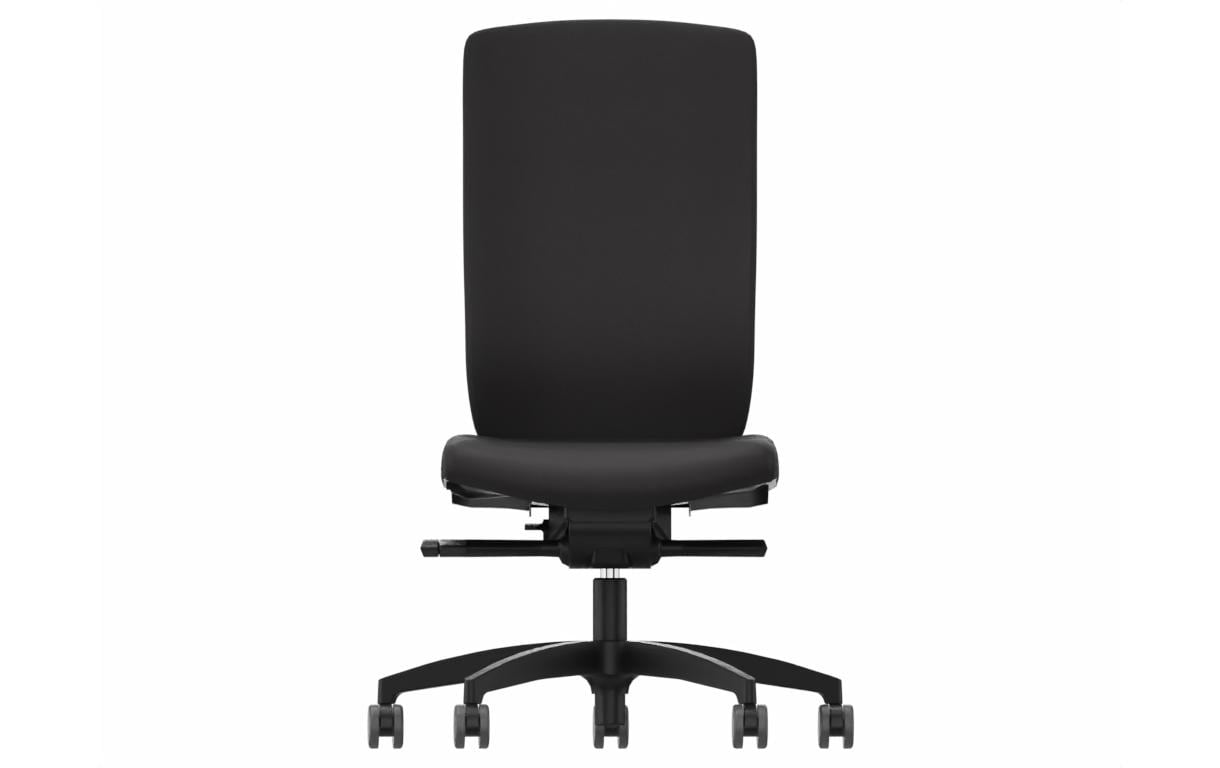 Züco Bürostuhl Forma King Plus, mit Polsterrücken, Schwarz