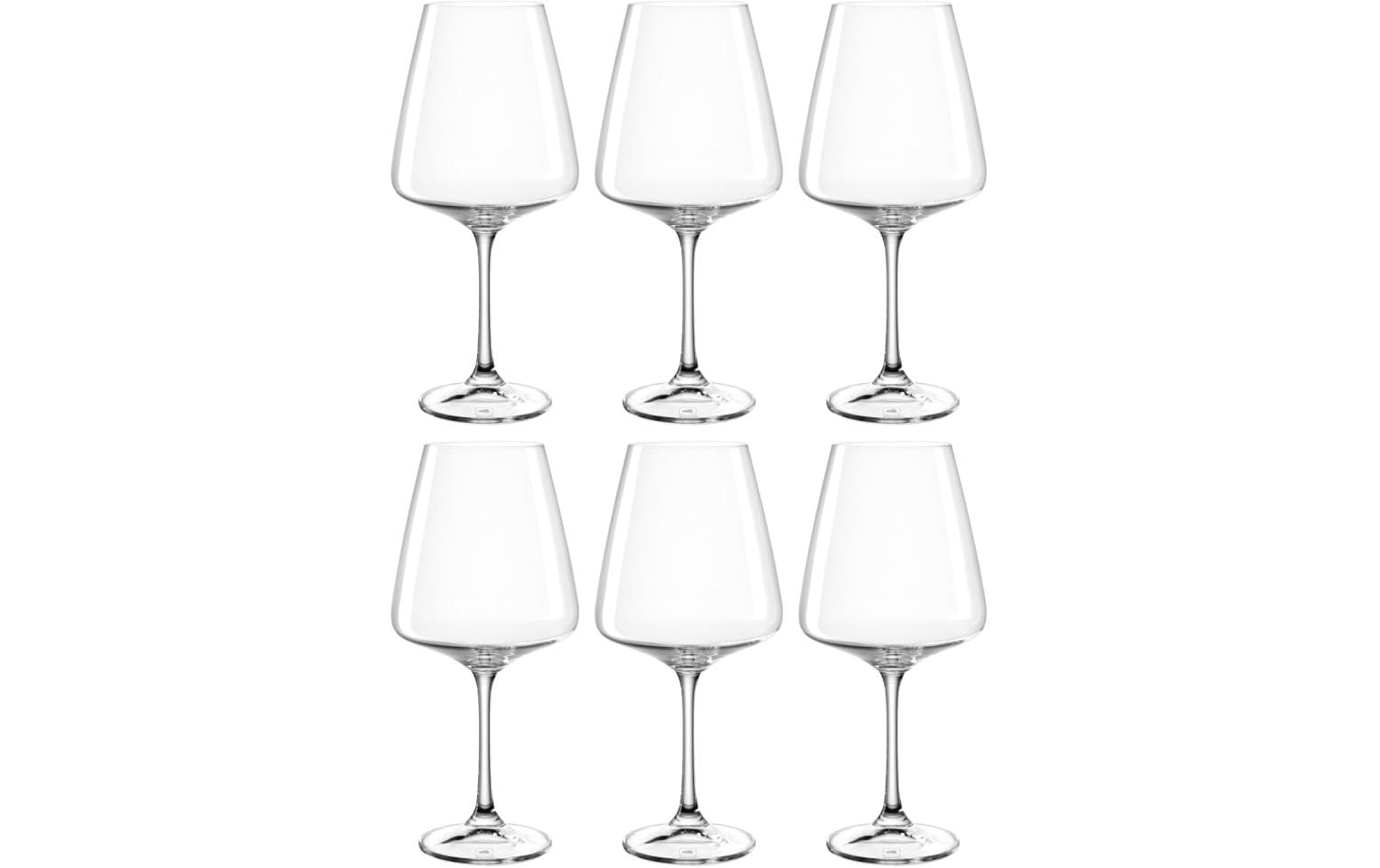 Leonardo Rotweinglas Paladino 660 ml, 6 Stück, Transparent
