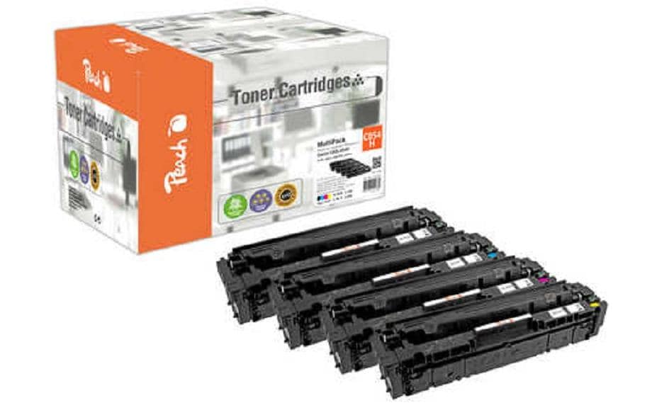 Peach Tonerset Canon CRG-054H MultiPack BK/C/M/Y