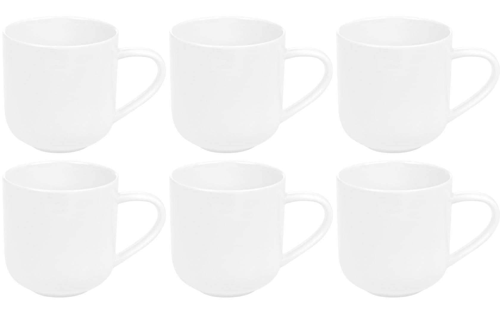 FURBER Tasse 400 ml, 6 Stück, Weiss