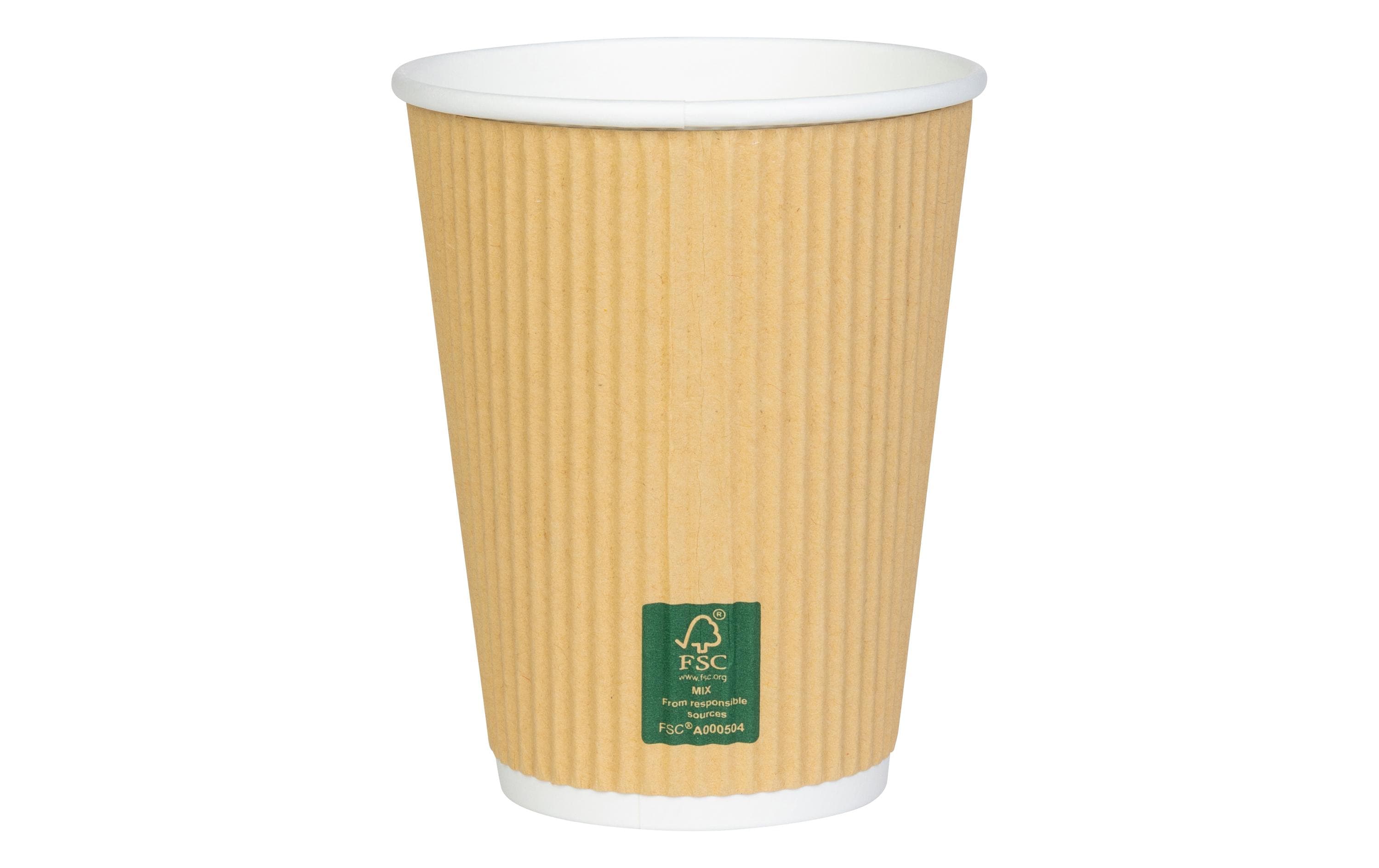 FURBER Einweg-Kaffeebecher 400 ml, 50 Stück