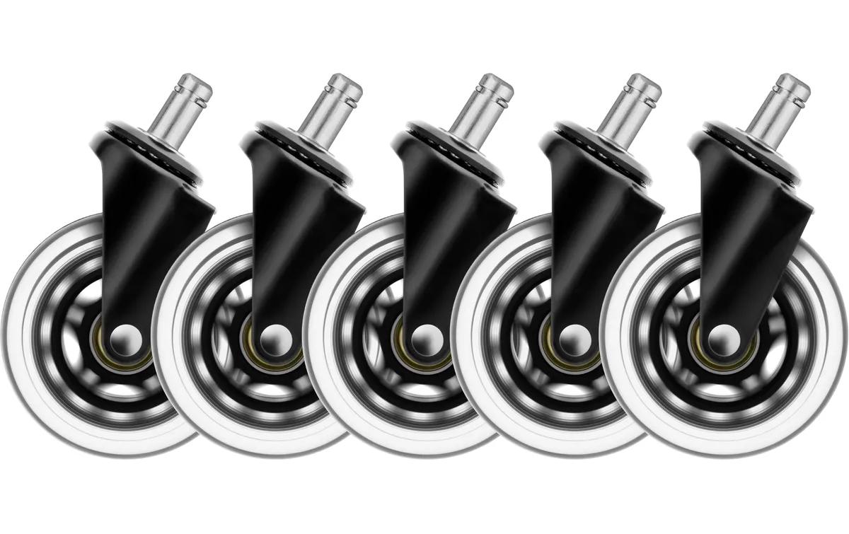 DELTACO Ersatzrollen Casters Schwarz