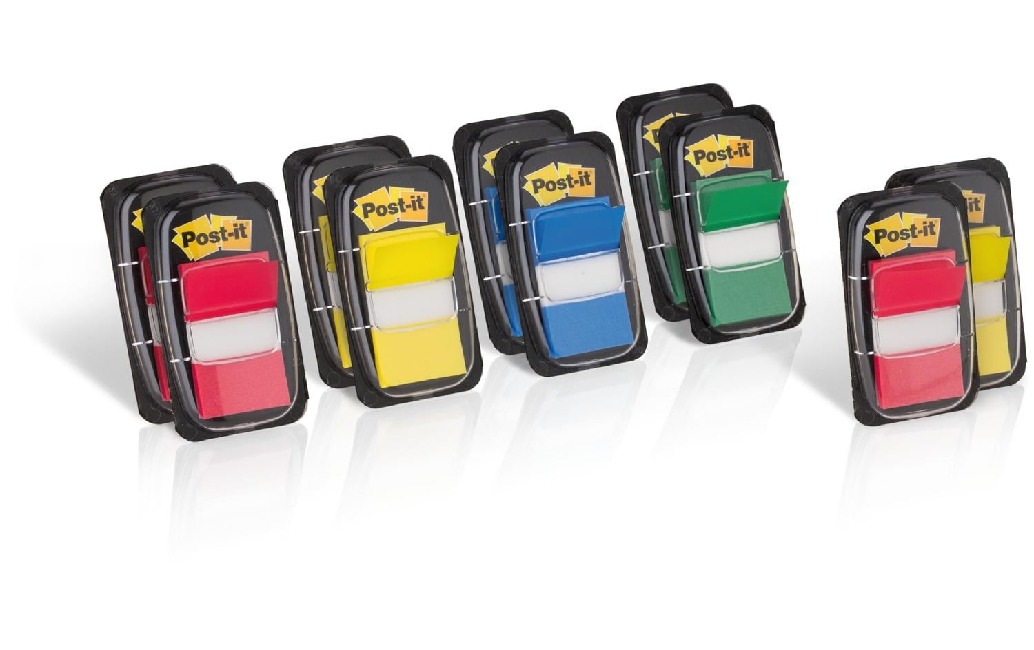 Post-it Notizzettel 3M, 25.4 x 43.2 mm, 10+2 Spender, mehrfarbig
