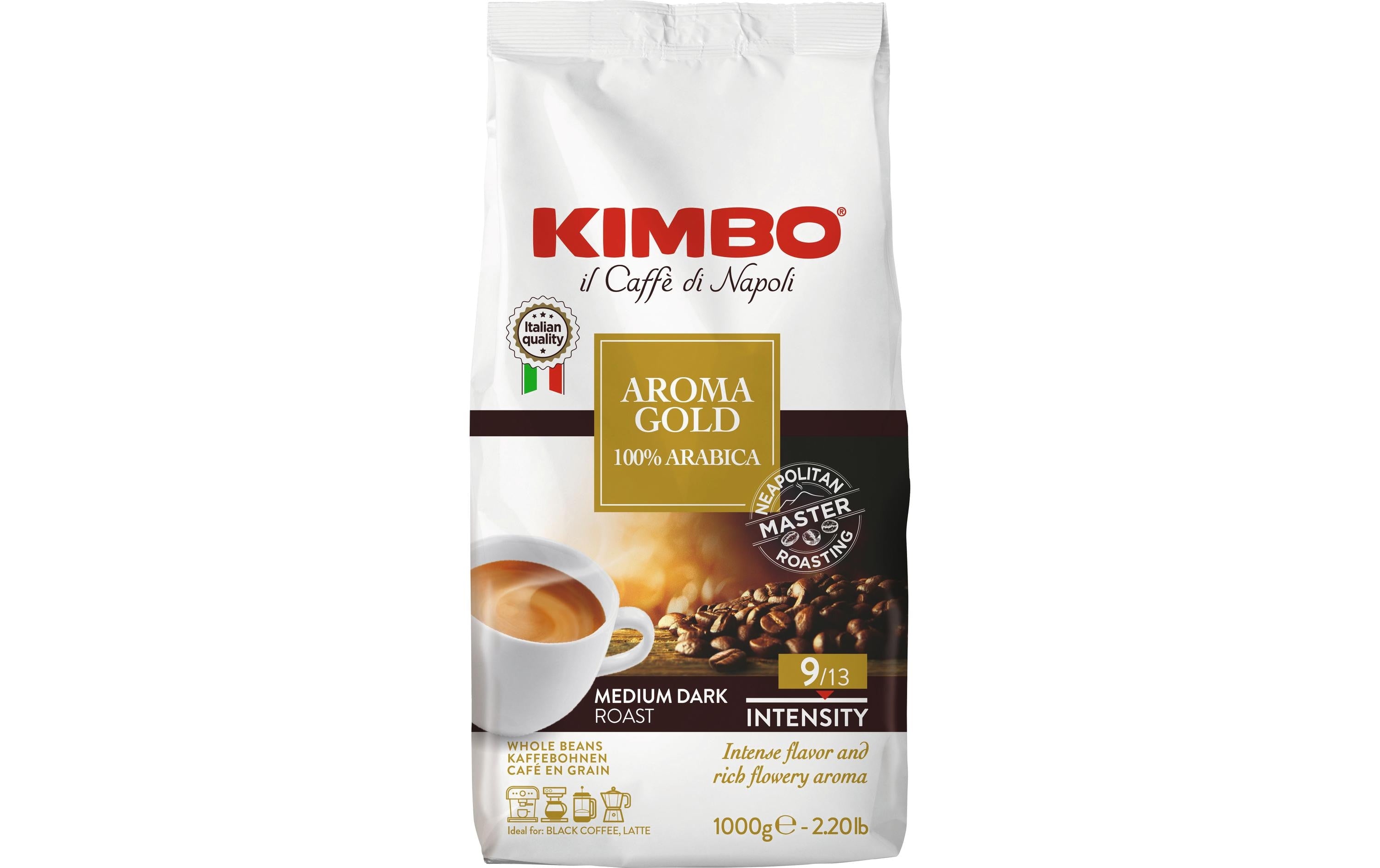 Kimbo Kaffeebohnen Aroma Gold 1 kg