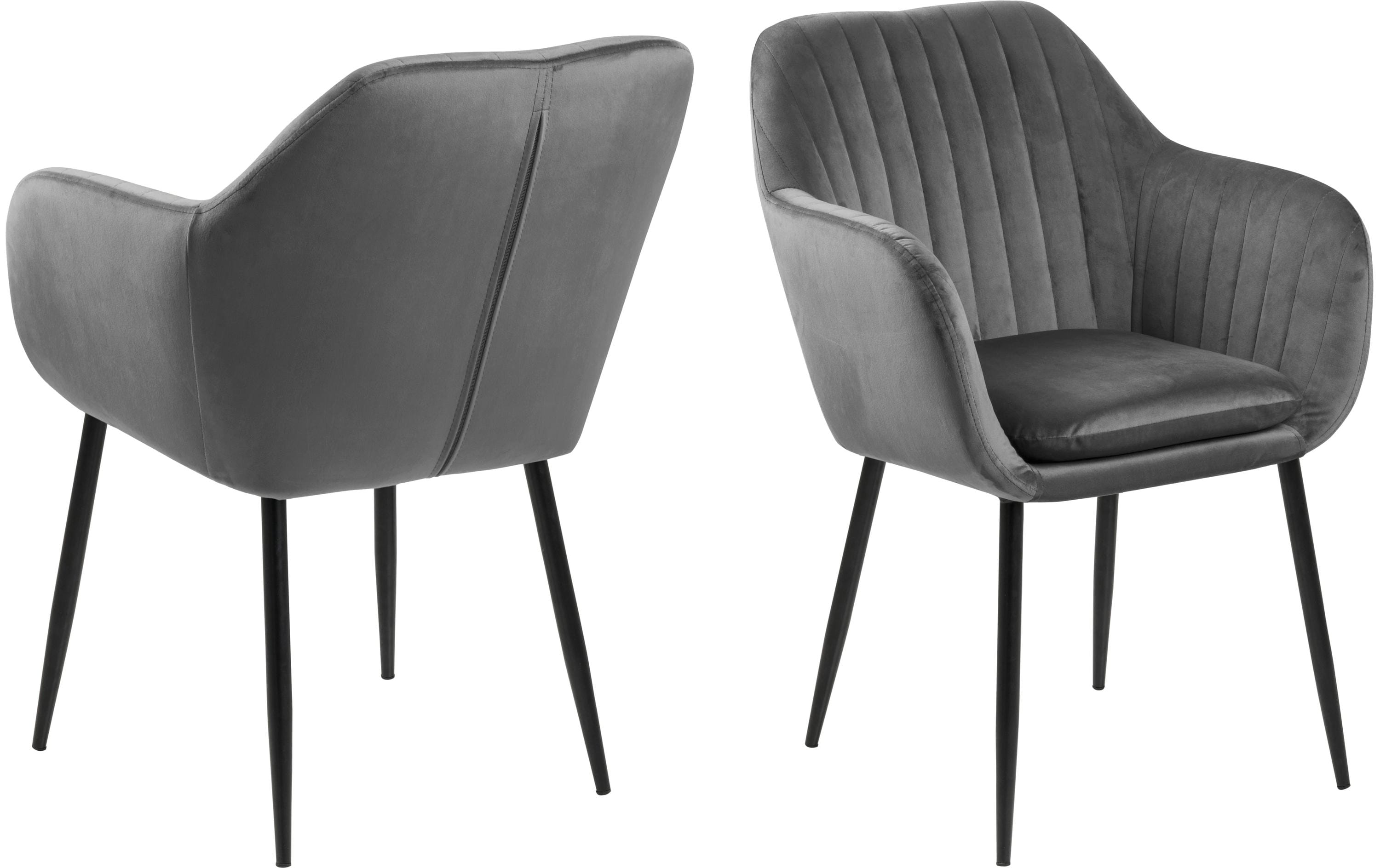 AC Design Stuhl Emilia Dunkelgrau