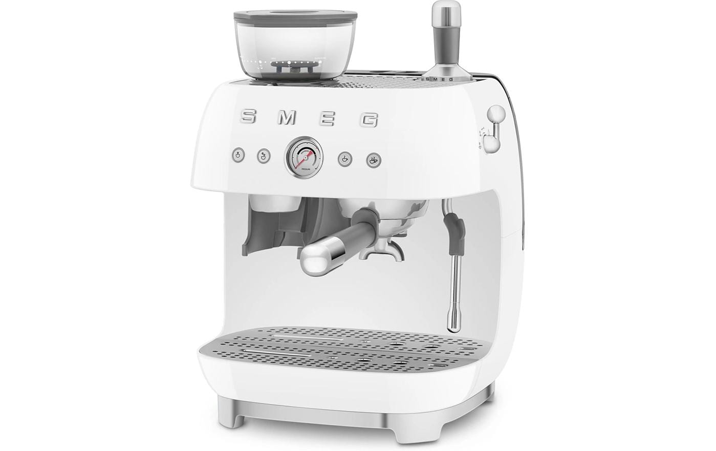 SMEG Siebträgermaschine 50's Style EGF03WHEU Weiss