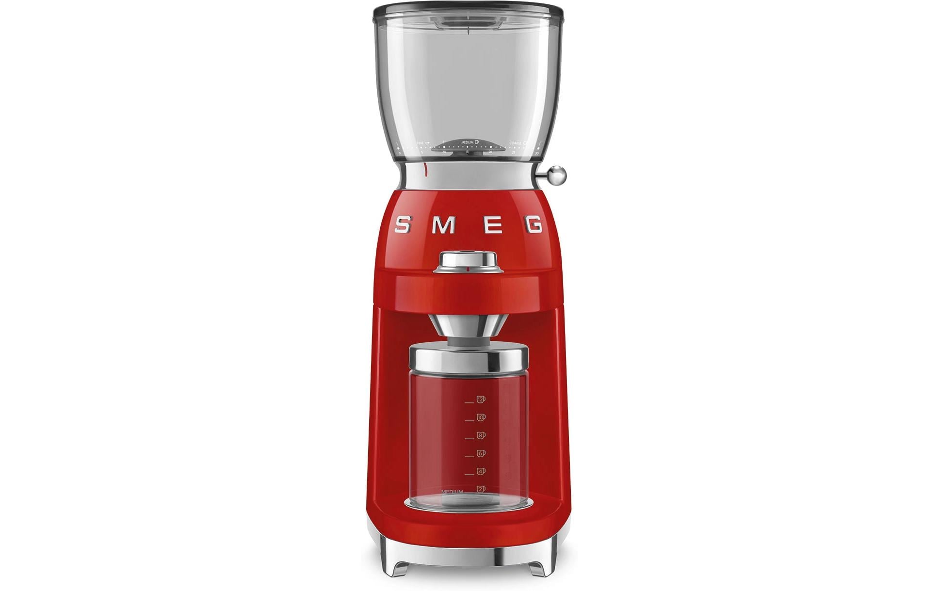 SMEG Kaffeemühle 50's Style CGF11RDEU Rot