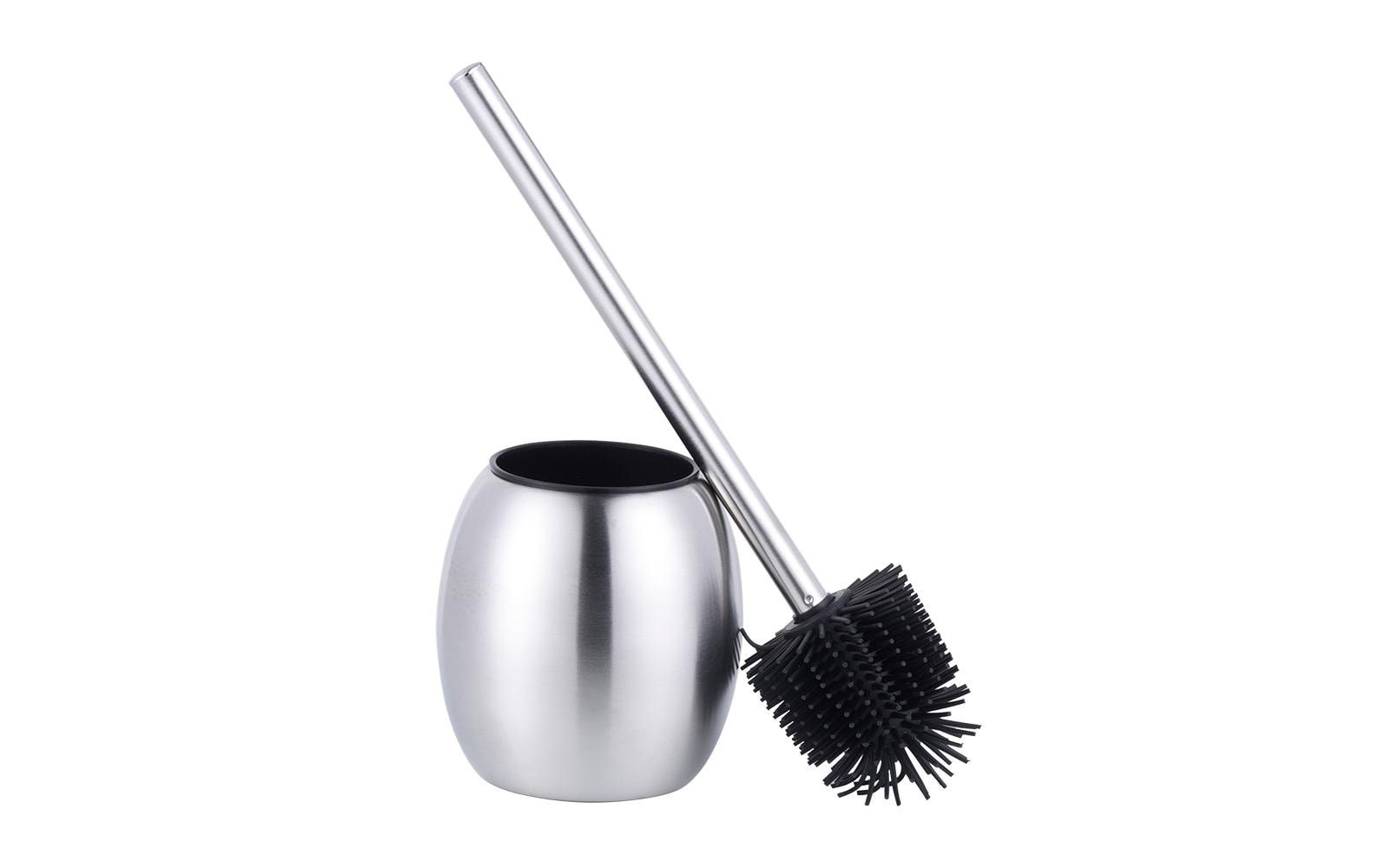 COCON Toilettenbürste mit Gummikopf Edelstahl