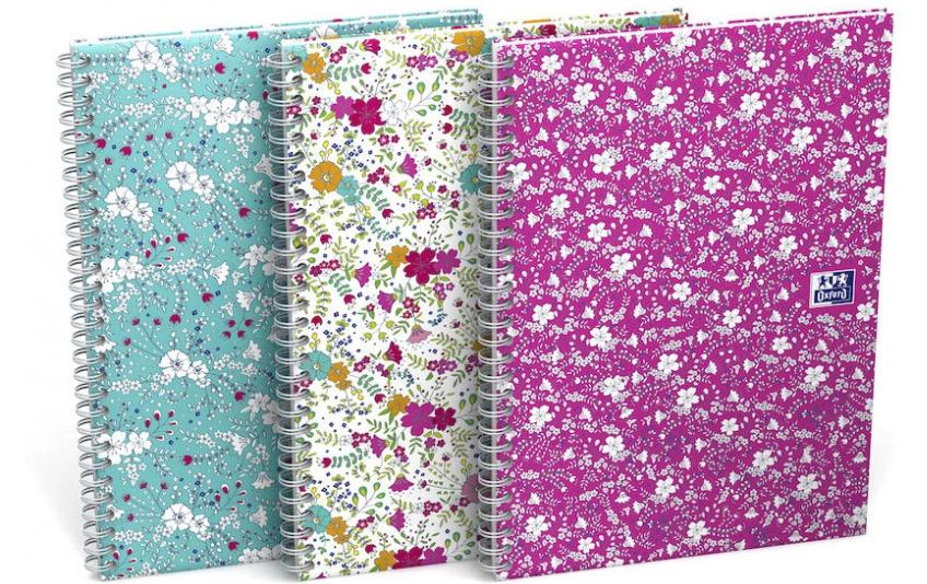Oxford Notizblock GO Floral A5 kariert