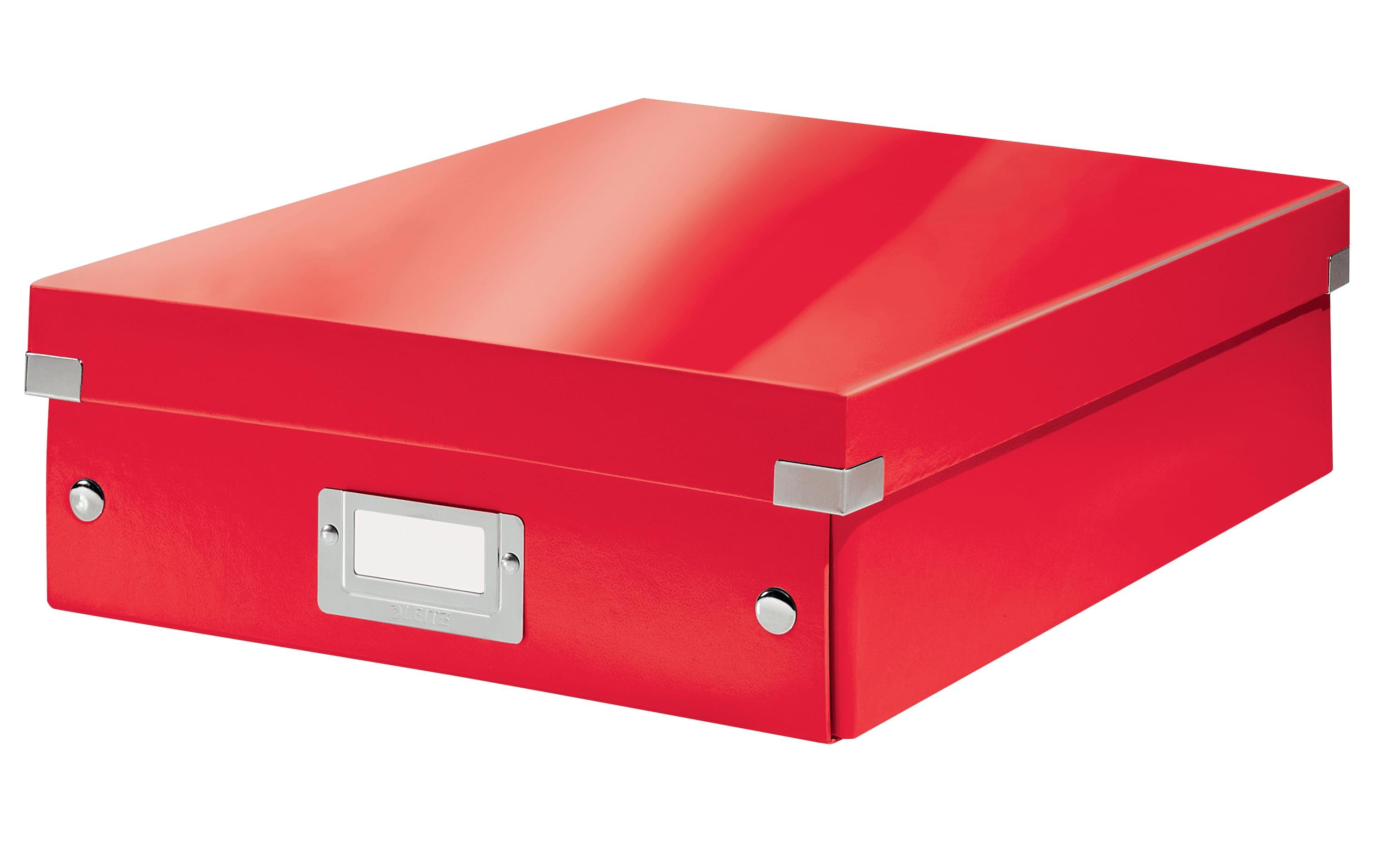 Leitz Archivschachtel WOW A7, metallic Rot