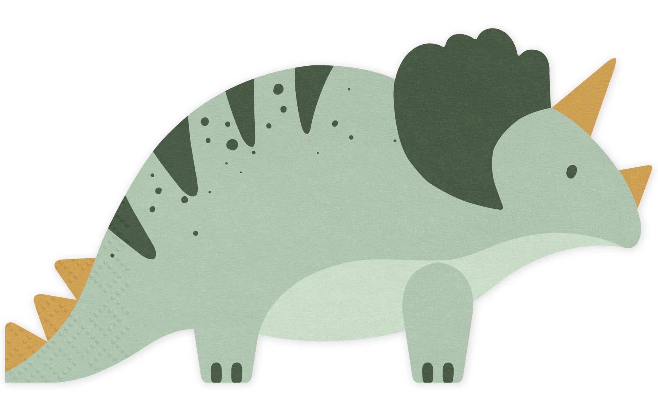 Partydeco Papierservietten Triceratops 18 x 10 cm, 12 Stück