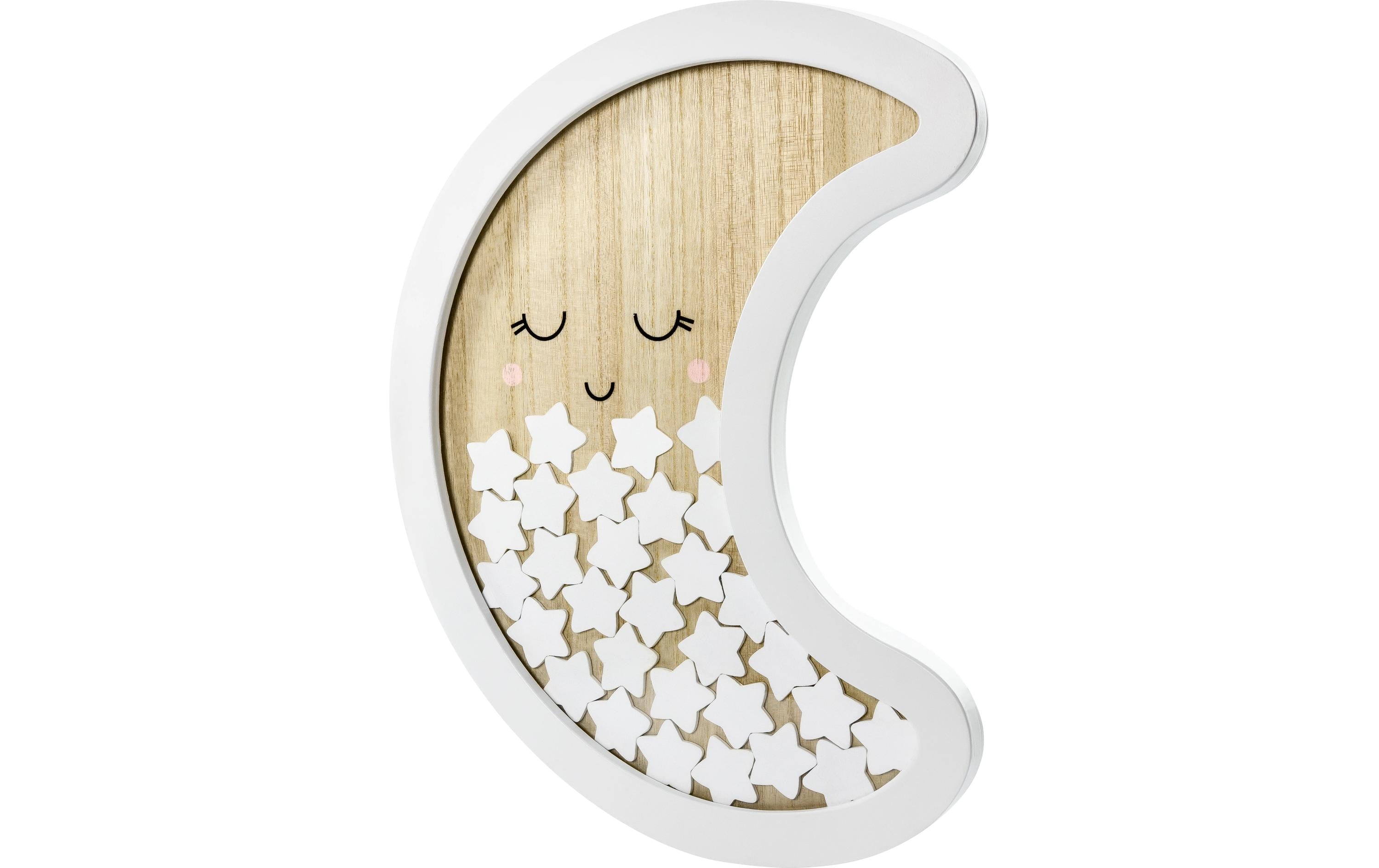 Partydeco Gästebuch Mond Weiss