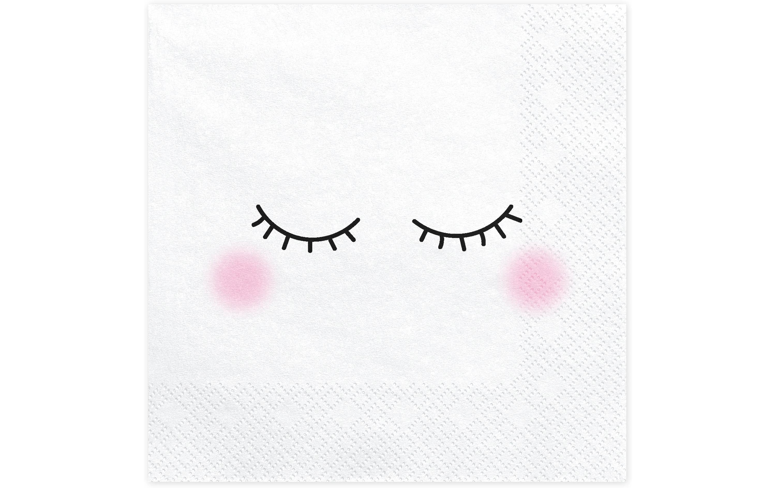 Partydeco Papierservietten Smiley 33 cm x 33 cm, 20 Stück