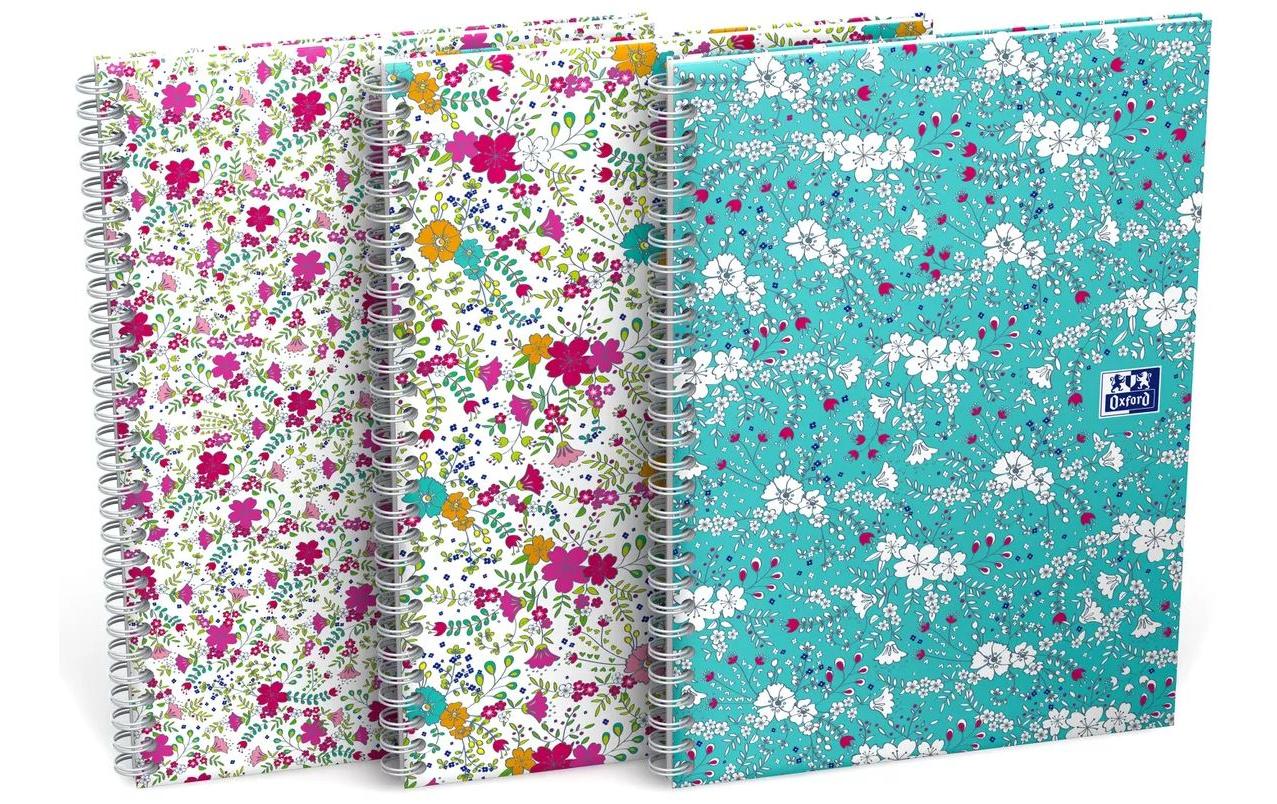 Oxford Notizblock GO Floral B5 kariert