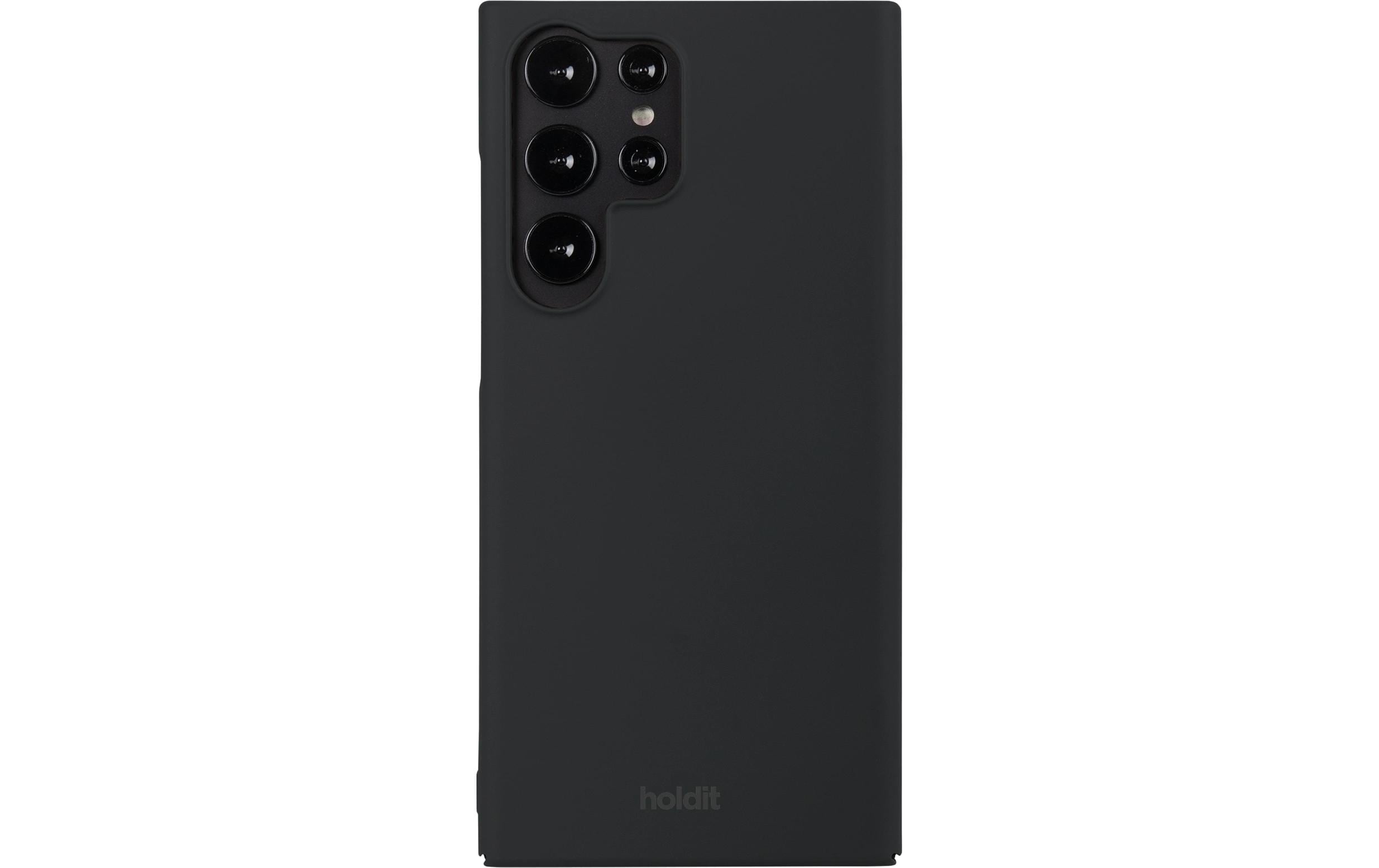 Holdit Back Cover Silicone Galaxy S24 Ultra Schwarz