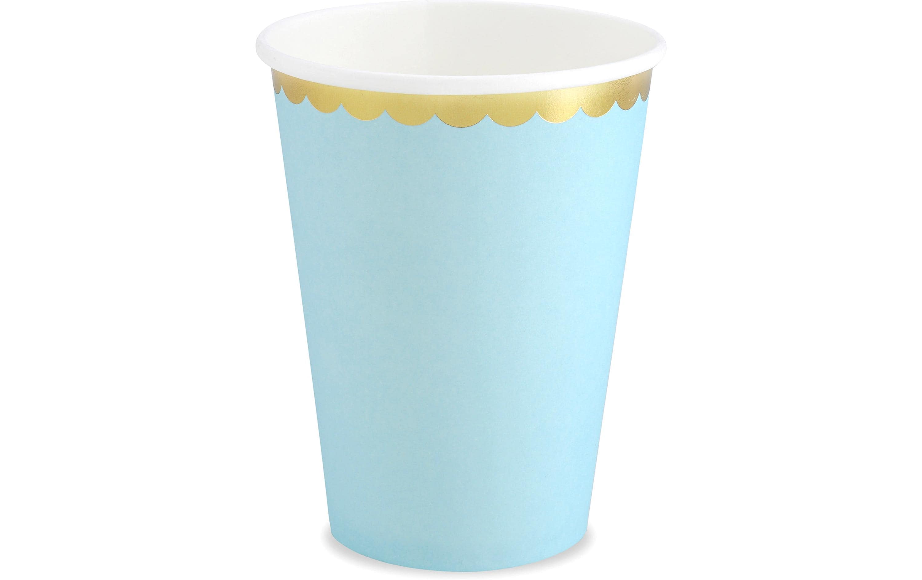 Partydeco Einwegbecher 220 ml, 6 Stück, Blau