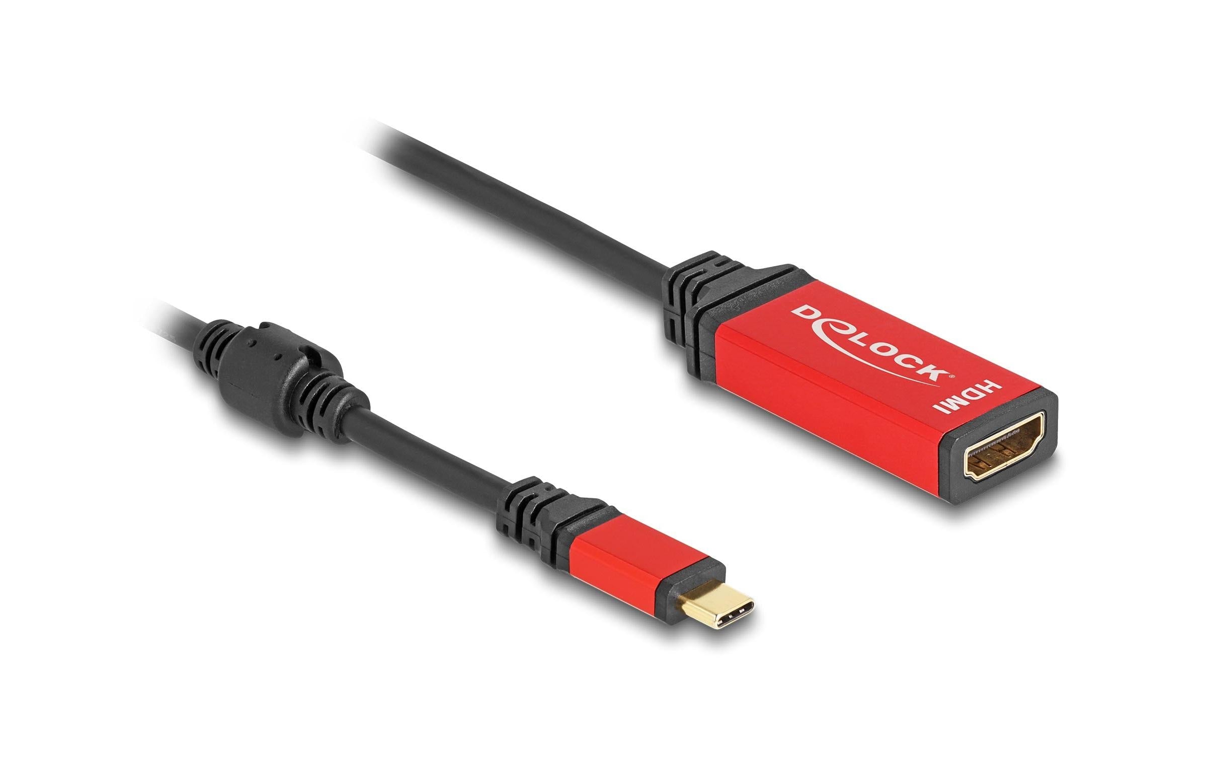 Delock Verlängerungskabel 8K 60Hz USB Type-C - HDMI, 0.2 m