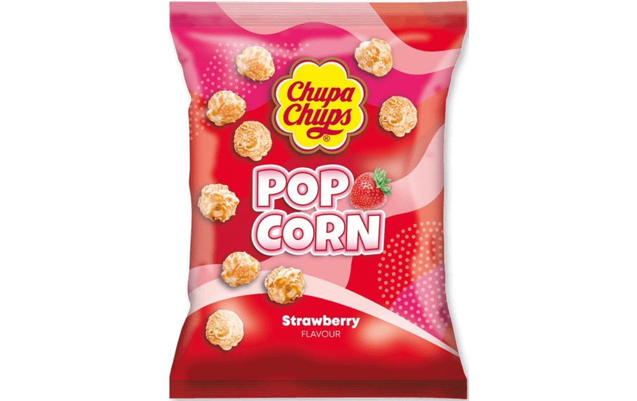 Chupa Chups Popcorn Strawberry 90 g