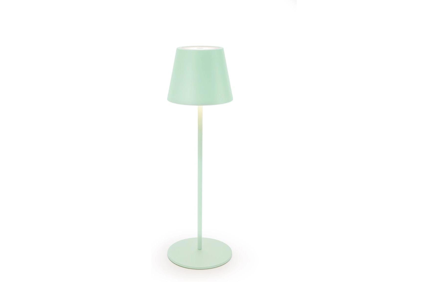 STT Tischleuchte Motion USB Luna, 23 LEDs, Ø 12 x 38 cm, Iceblue