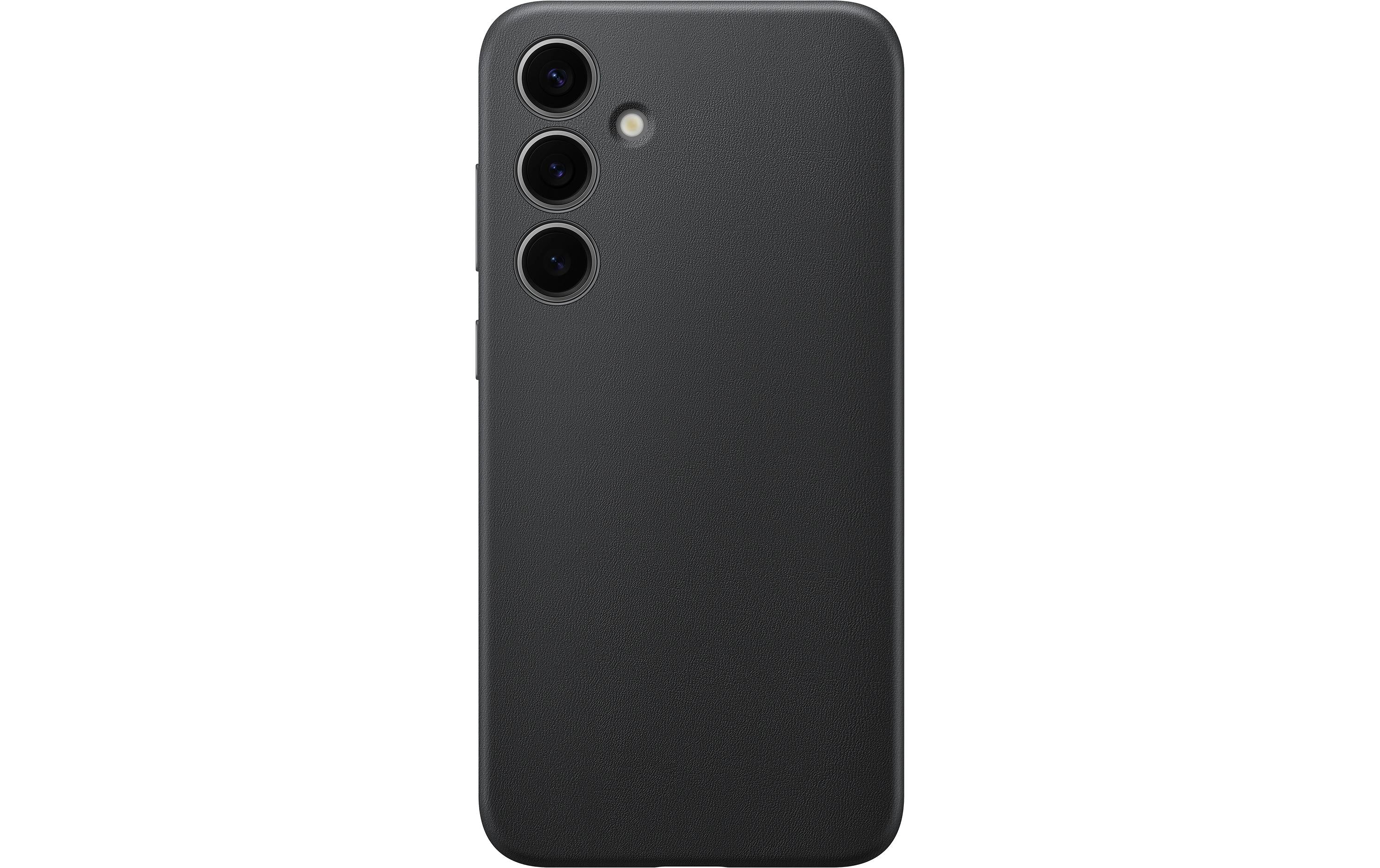 Samsung Back Cover Vegan Leather Galaxy S24+ Schwarz