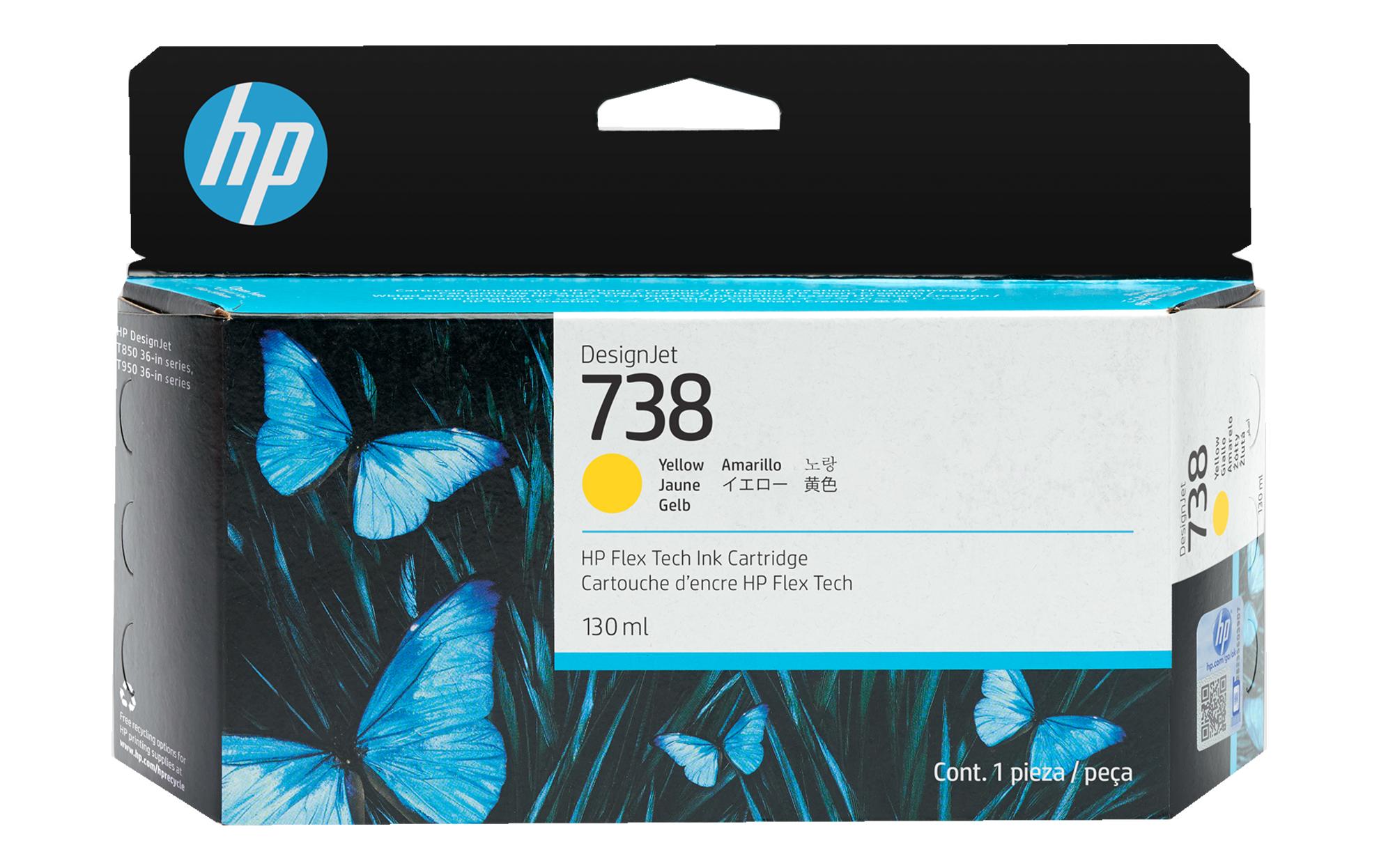 HP Tinte Nr. 738 (498N7A) Yellow