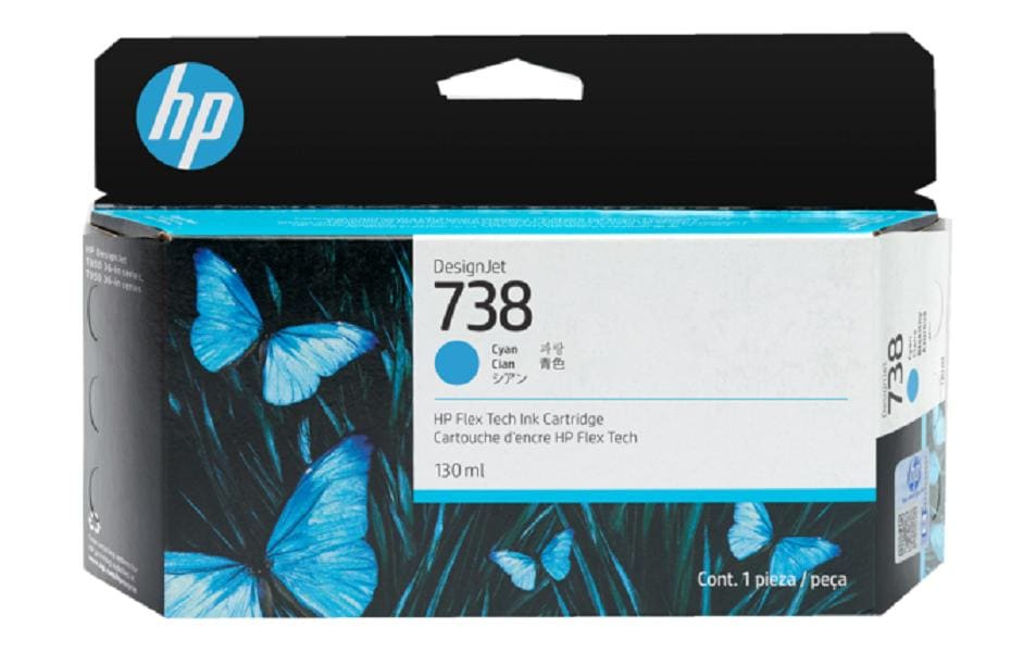 HP Tinte Nr. 738 (498N5A) Cyan