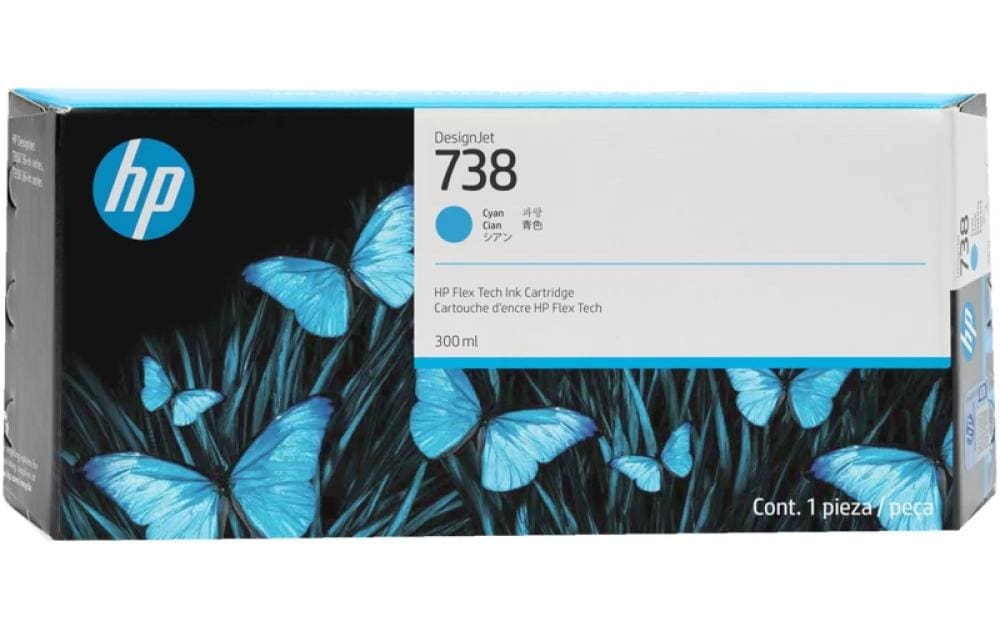 HP Tinte Nr. 738 (676M6A) Cyan